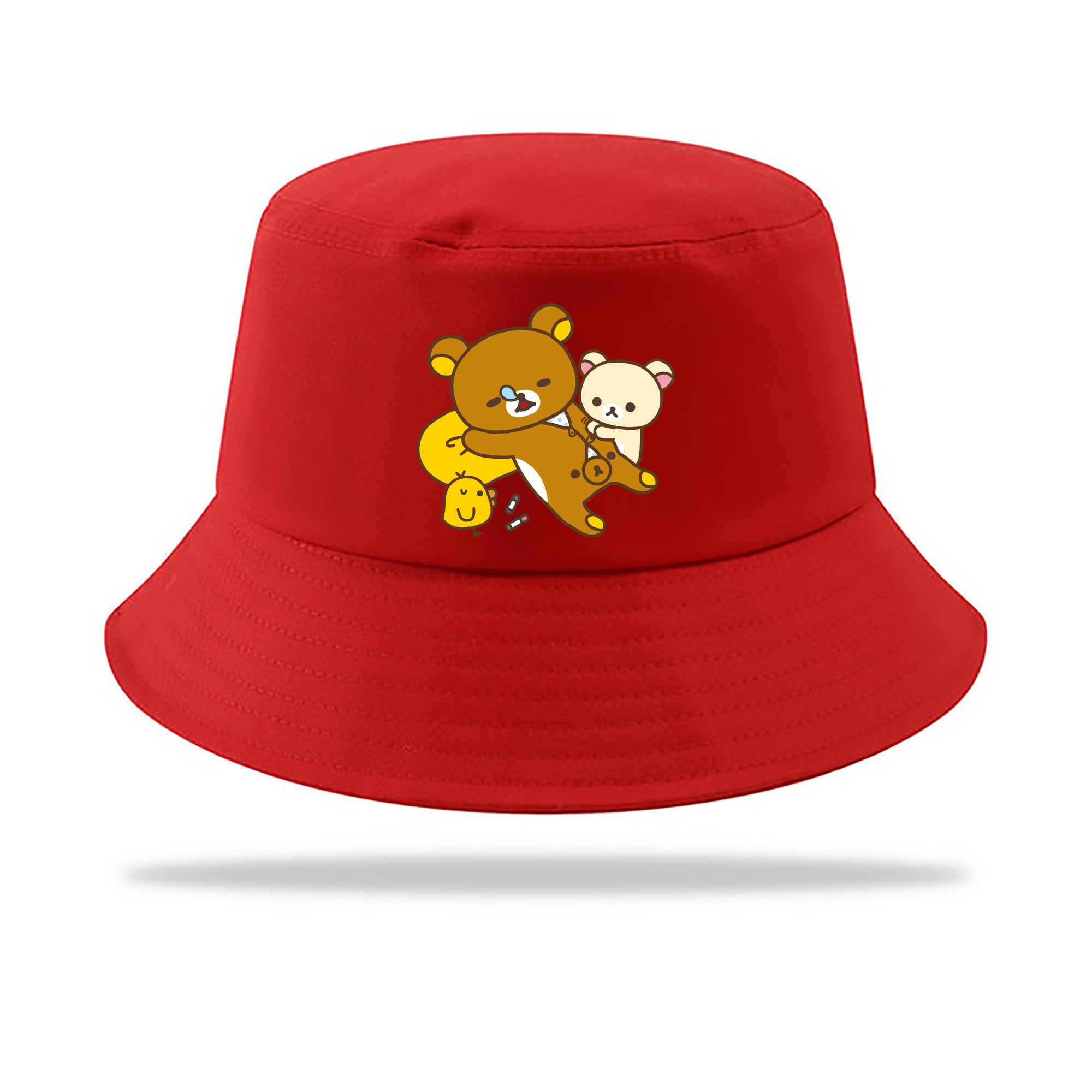 （画像用） リラックマ リラックマ キイロイトリ Rilakkuma Korilakkuma Kiiroitori アウトドア日除けバケットハット