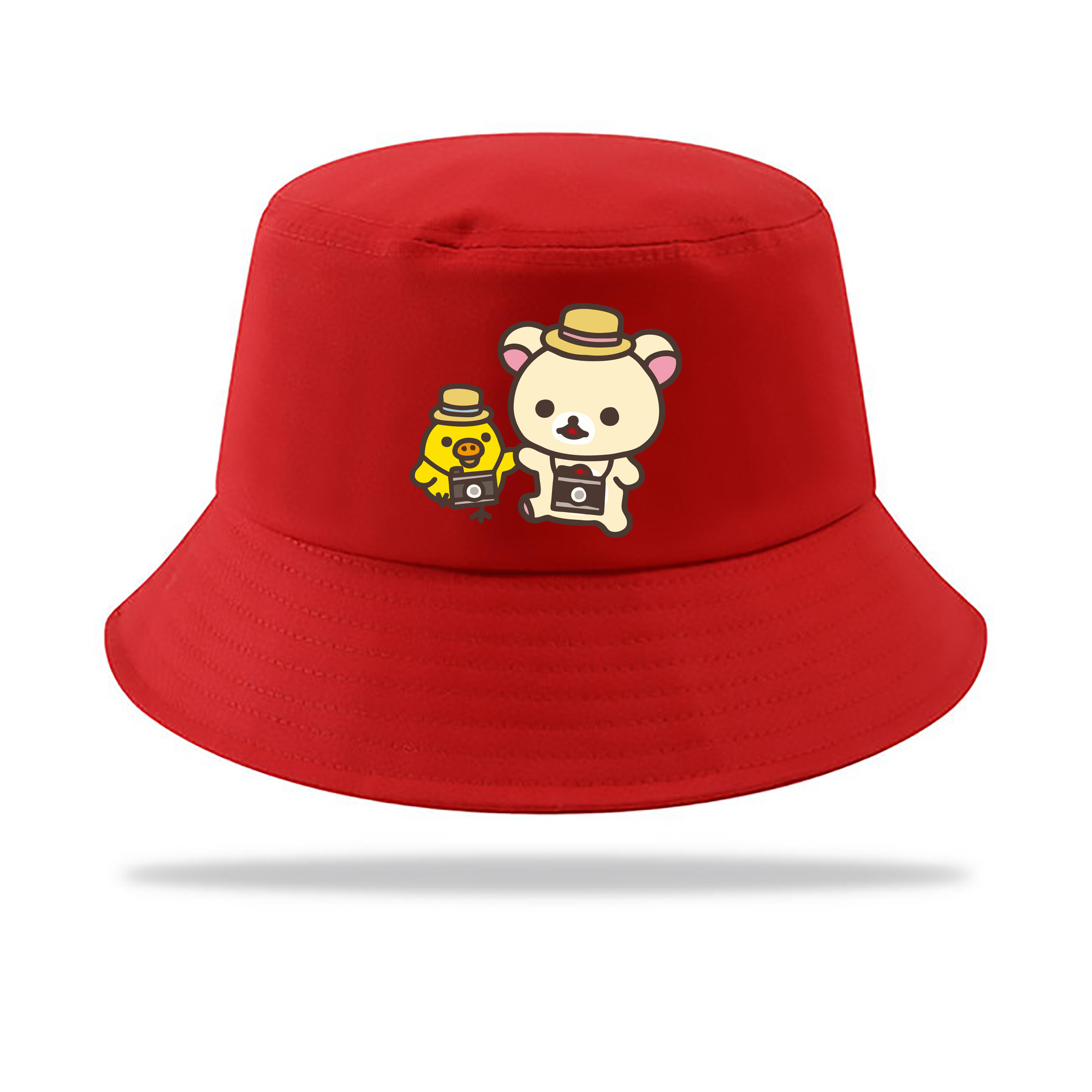 （画像用） リラックマ リラックマ キイロイトリ Rilakkuma Korilakkuma Kiiroitori アウトドア日除けバケットハット
