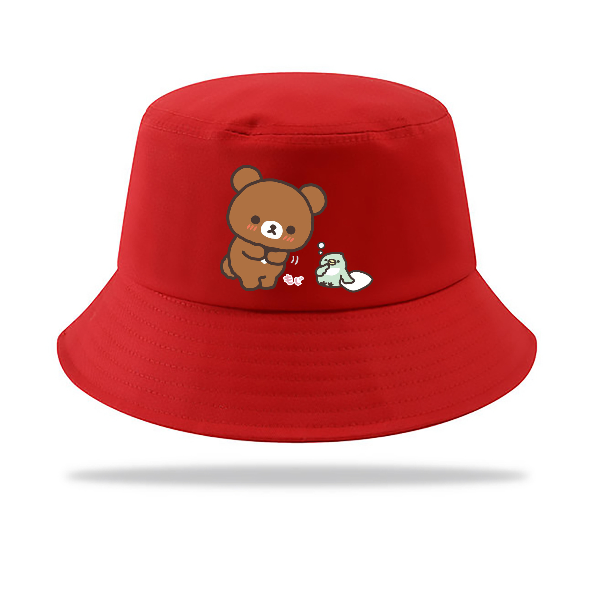 （画像用） リラックマ リラックマ キイロイトリ Rilakkuma Korilakkuma Kiiroitori アウトドア日除けバケットハット