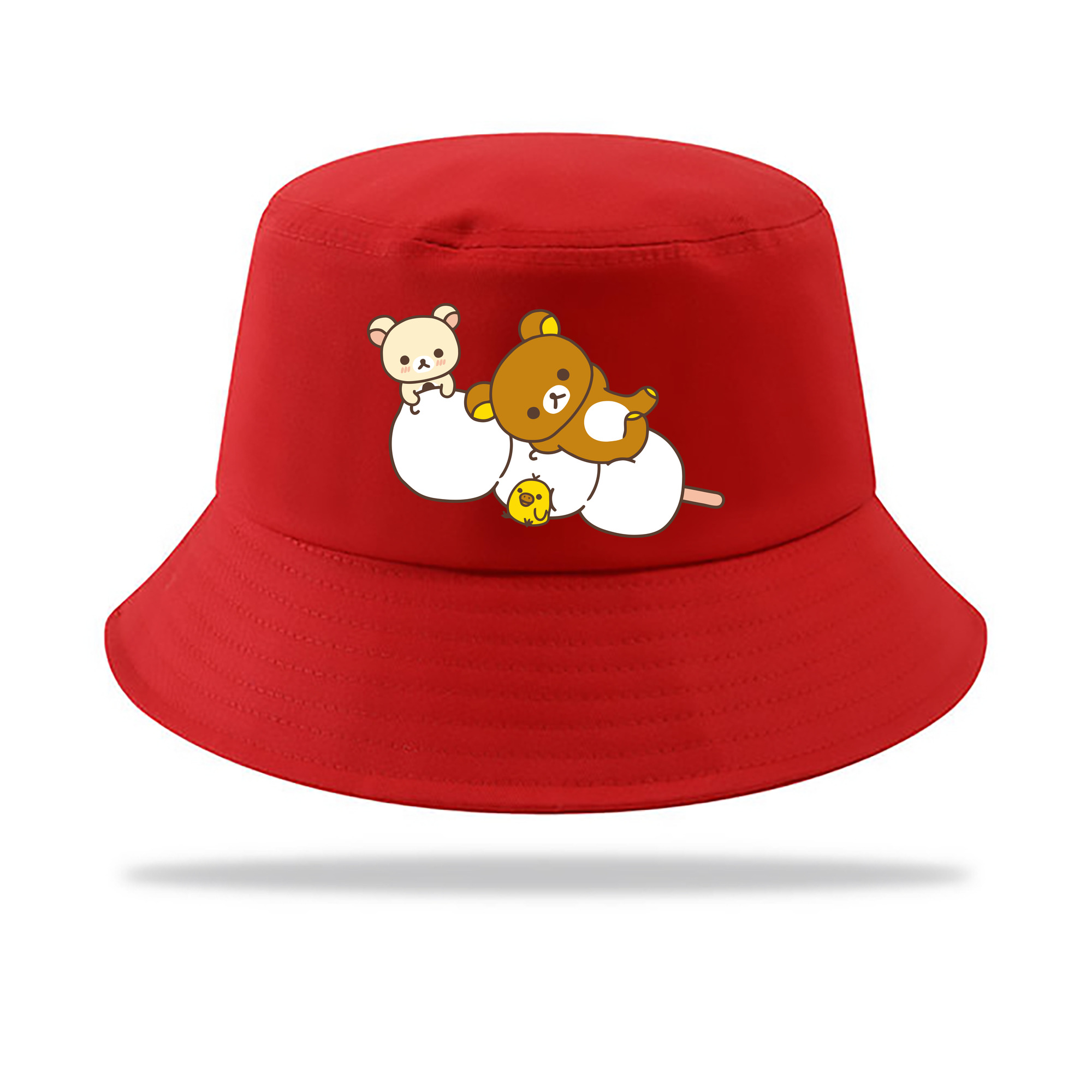 （画像用） リラックマ リラックマ キイロイトリ Rilakkuma Korilakkuma Kiiroitori アウトドア日除けバケットハット