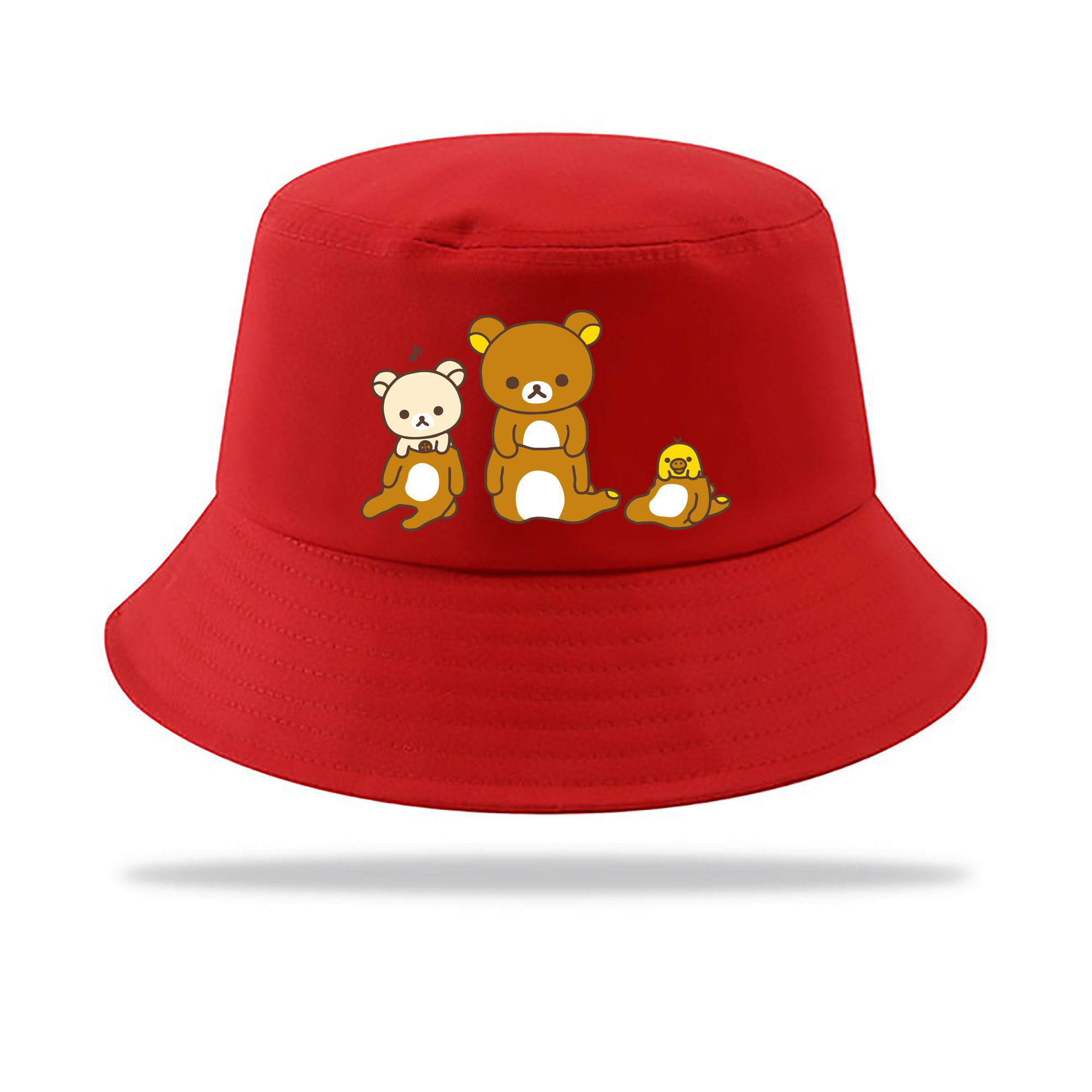 （画像用） リラックマ リラックマ キイロイトリ Rilakkuma Korilakkuma Kiiroitori アウトドア日除けバケットハット