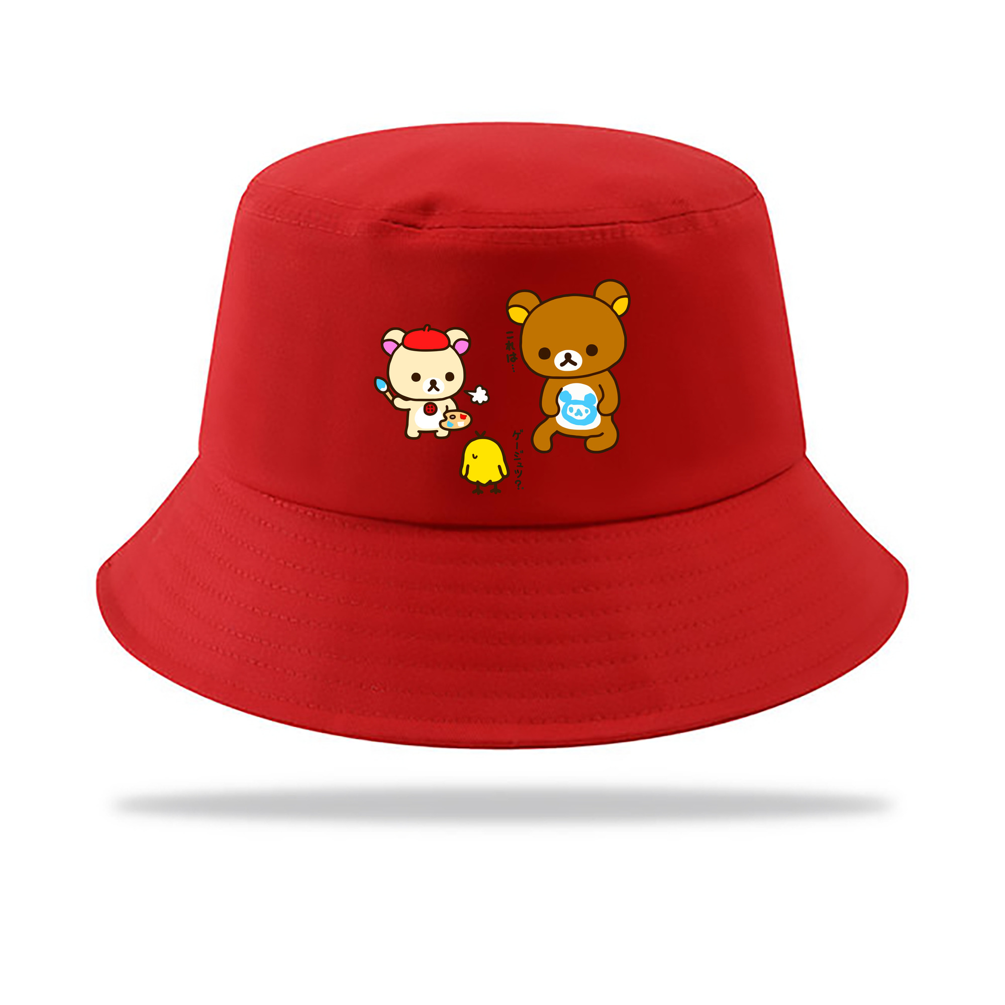 （画像用） リラックマ リラックマ キイロイトリ Rilakkuma Korilakkuma Kiiroitori アウトドア日除けバケットハット