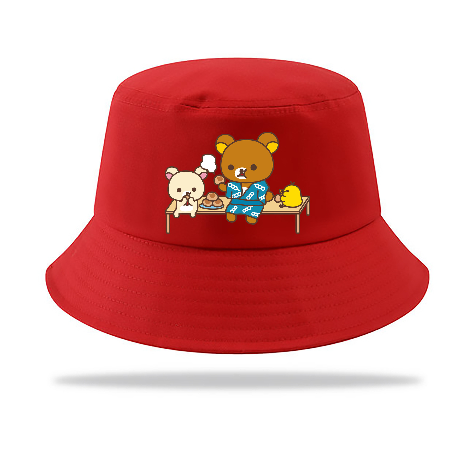 （画像用） リラックマ リラックマ キイロイトリ Rilakkuma Korilakkuma Kiiroitori アウトドア日除けバケットハット