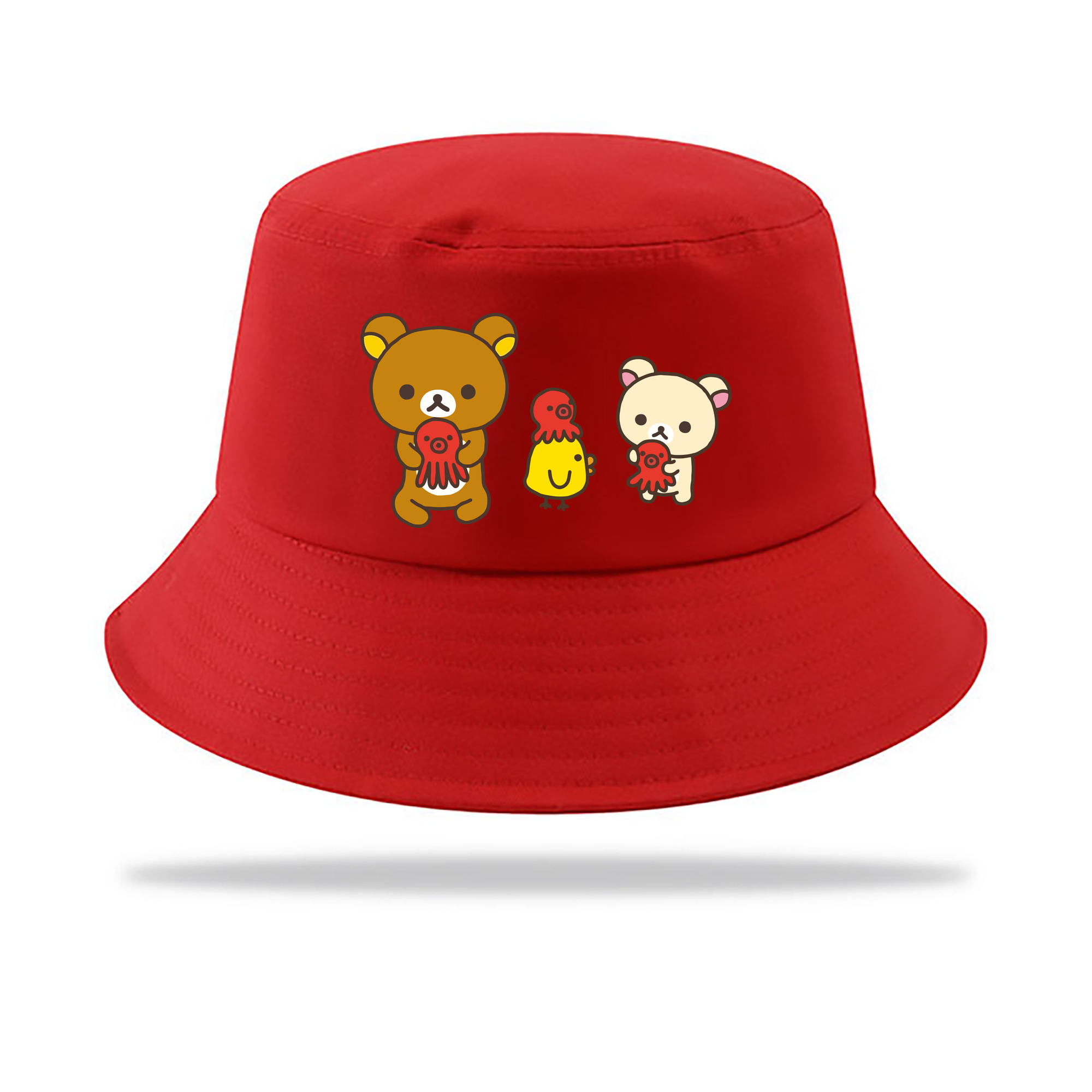 （画像用） リラックマ リラックマ キイロイトリ Rilakkuma Korilakkuma Kiiroitori アウトドア日除けバケットハット