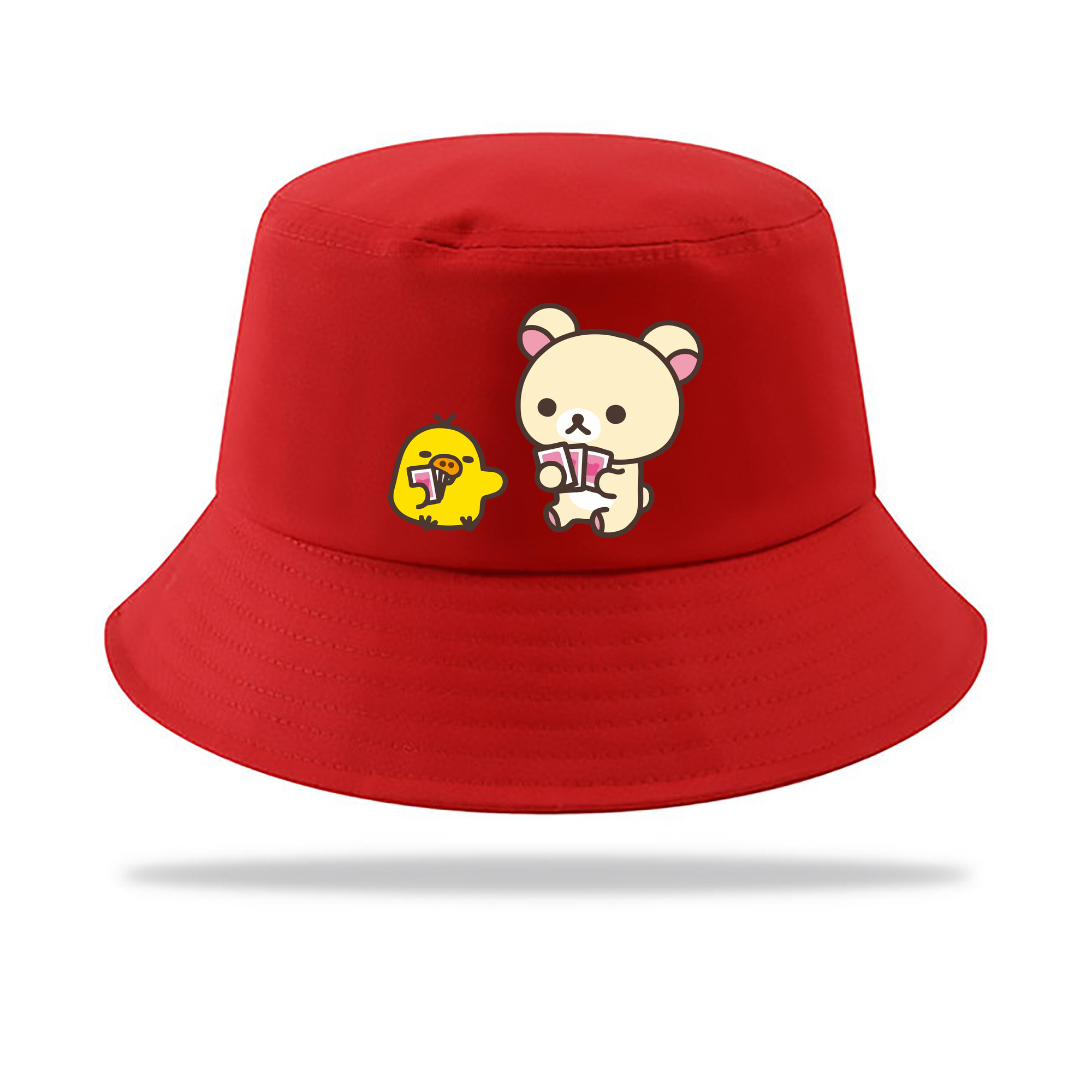 （画像用） リラックマ リラックマ キイロイトリ Rilakkuma Korilakkuma Kiiroitori アウトドア日除けバケットハット