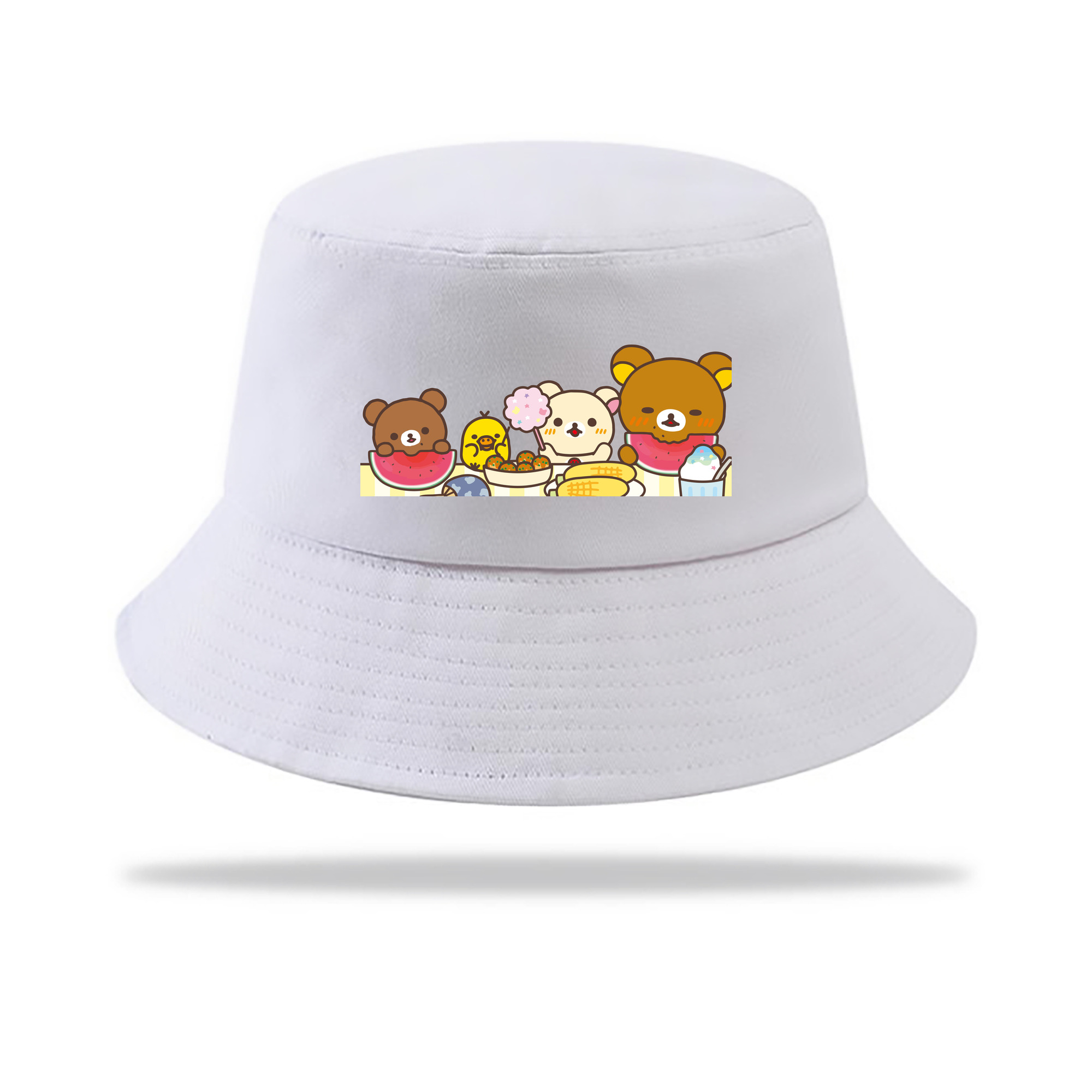 （画像用） リラックマ リラックマ キイロイトリ Rilakkuma Korilakkuma Kiiroitori アウトドア日除けバケットハット