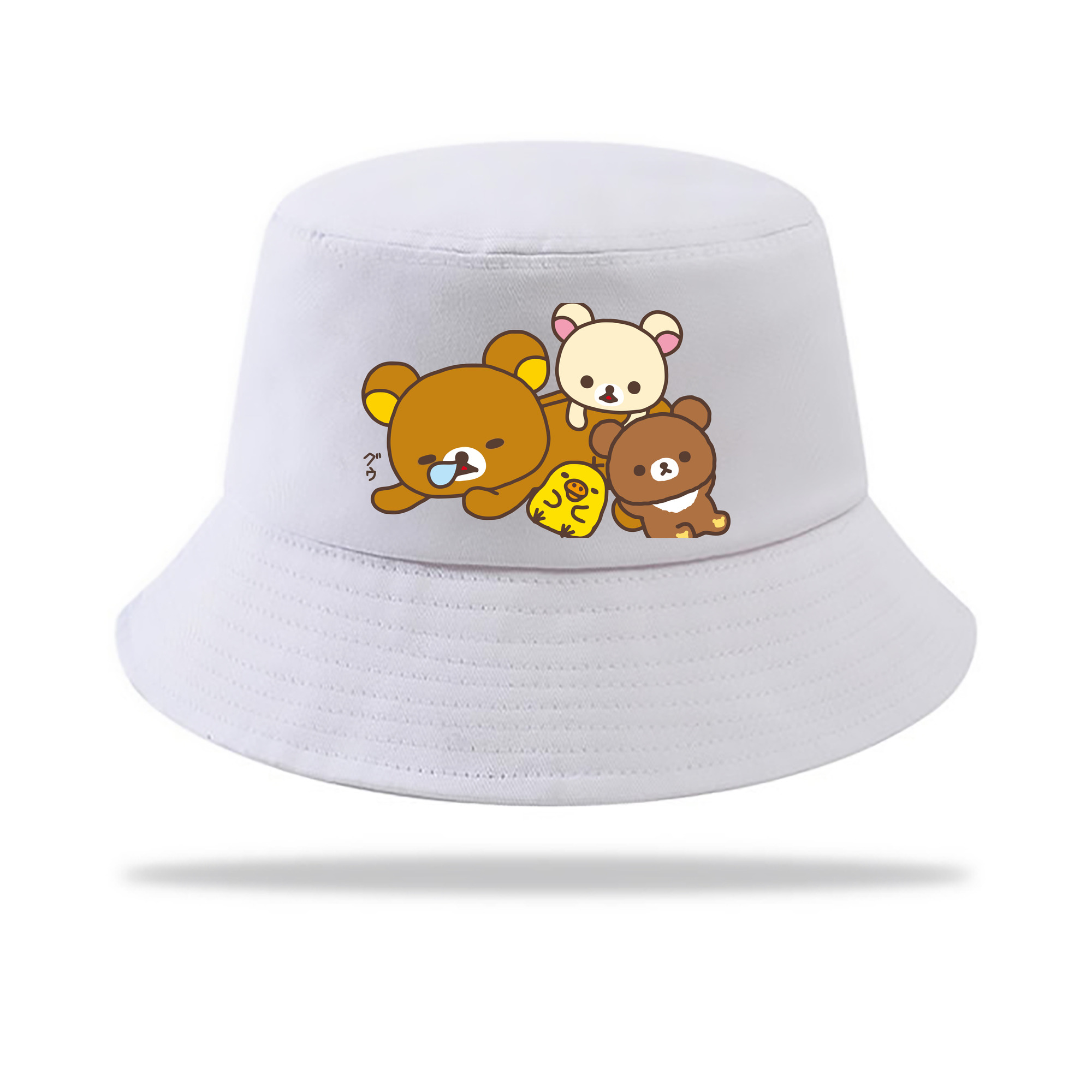 （画像用） リラックマ リラックマ キイロイトリ Rilakkuma Korilakkuma Kiiroitori アウトドア日除けバケットハット