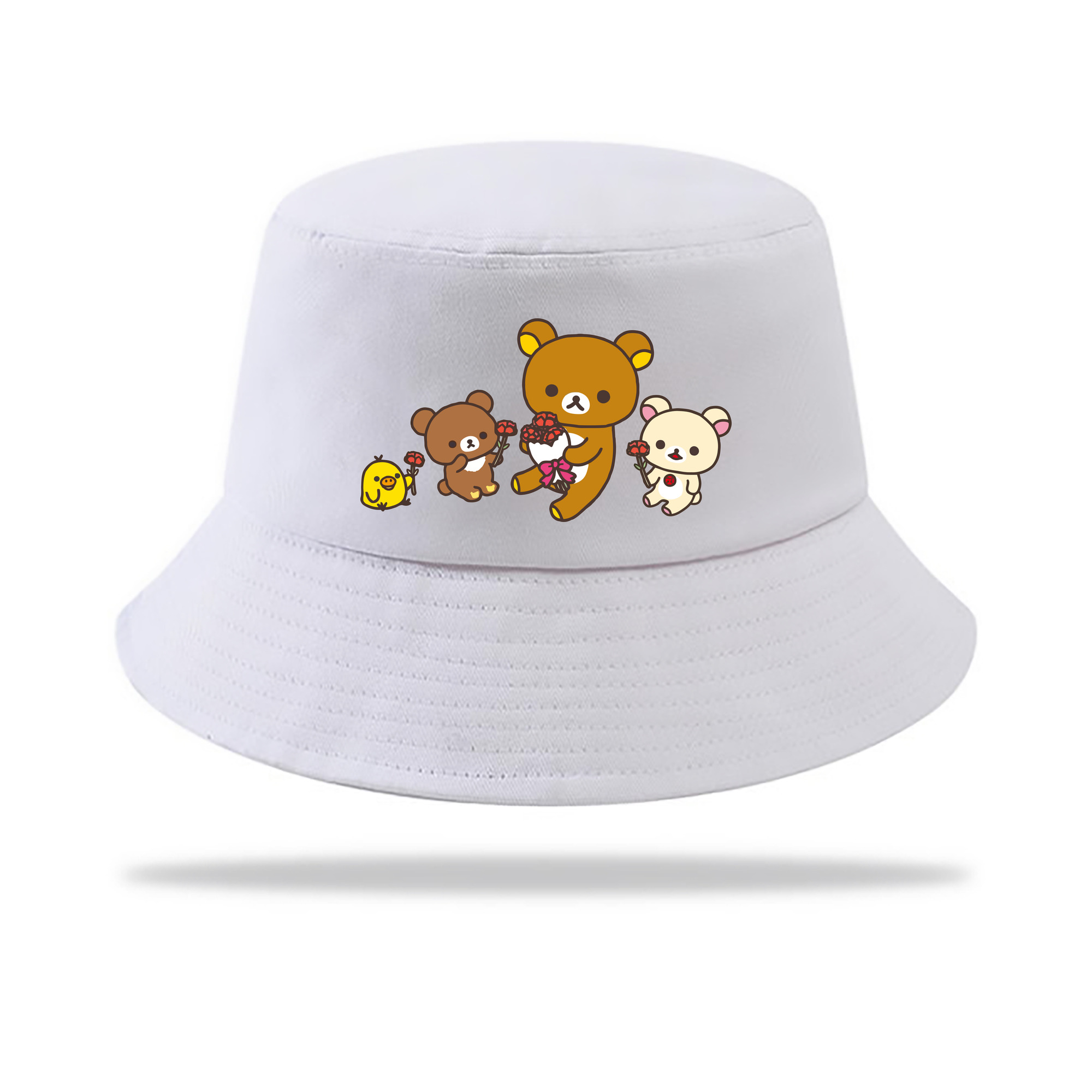 （画像用） リラックマ リラックマ キイロイトリ Rilakkuma Korilakkuma Kiiroitori アウトドア日除けバケットハット