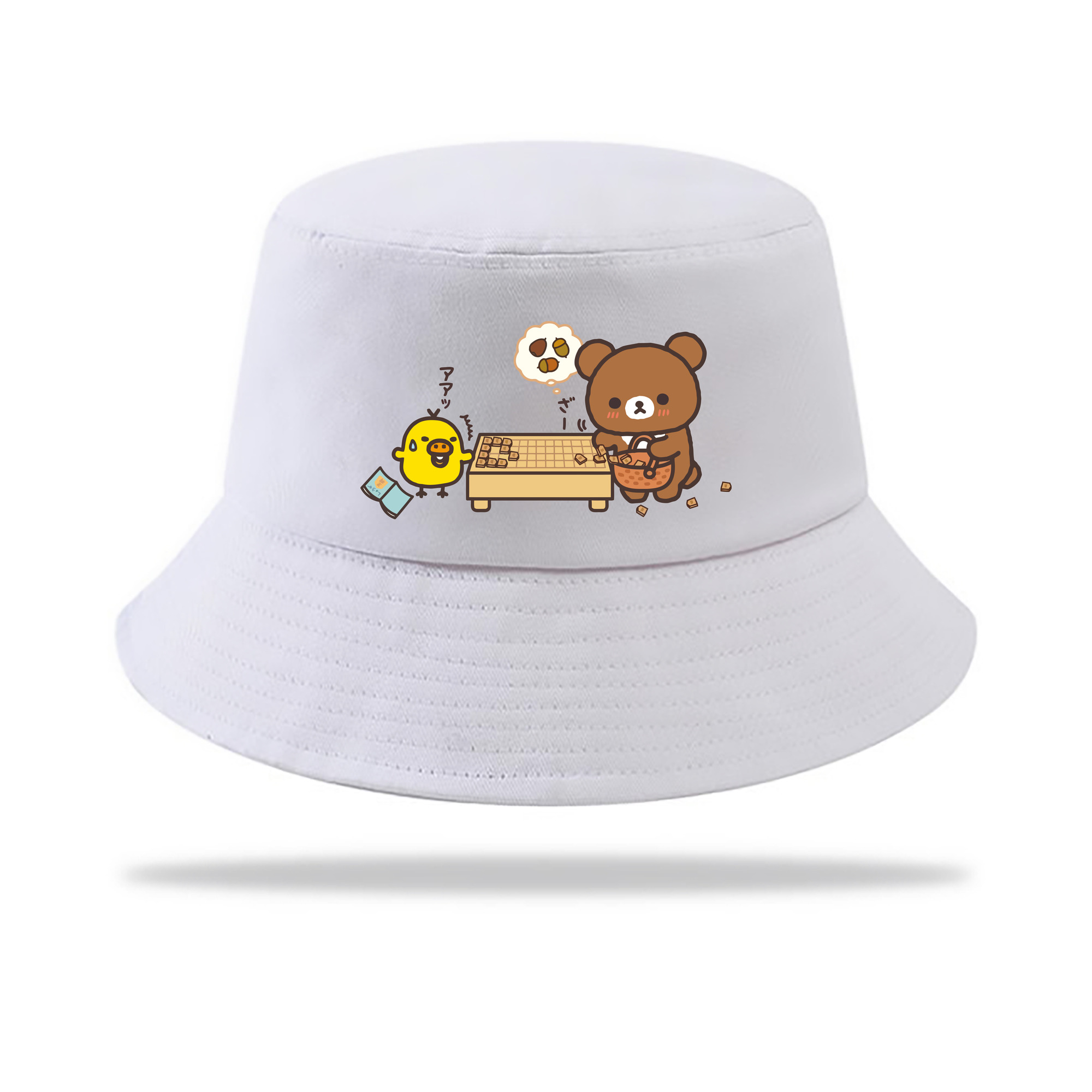 （画像用） リラックマ リラックマ キイロイトリ Rilakkuma Korilakkuma Kiiroitori アウトドア日除けバケットハット