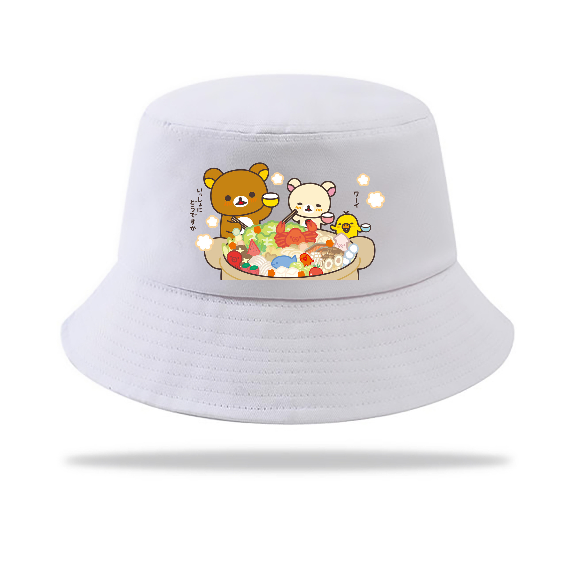 （画像用） リラックマ リラックマ キイロイトリ Rilakkuma Korilakkuma Kiiroitori アウトドア日除けバケットハット