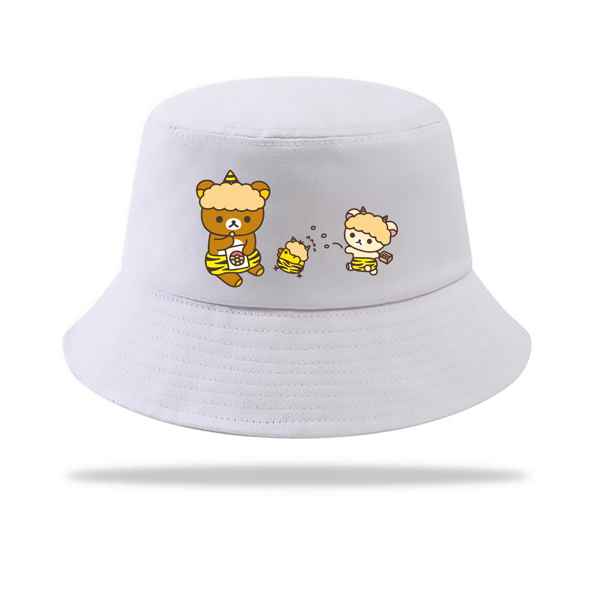 （画像用） リラックマ リラックマ キイロイトリ Rilakkuma Korilakkuma Kiiroitori アウトドア日除けバケットハット
