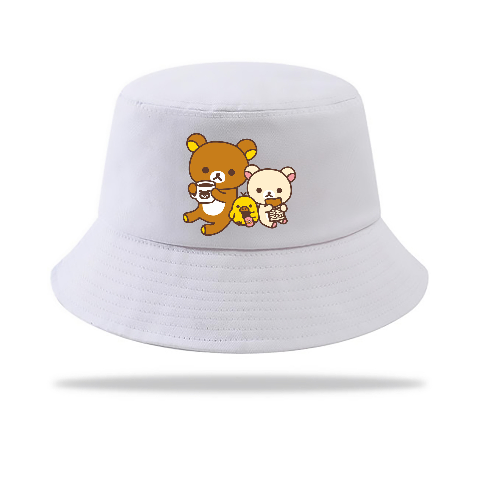 （画像用） リラックマ リラックマ キイロイトリ Rilakkuma Korilakkuma Kiiroitori アウトドア日除けバケットハット