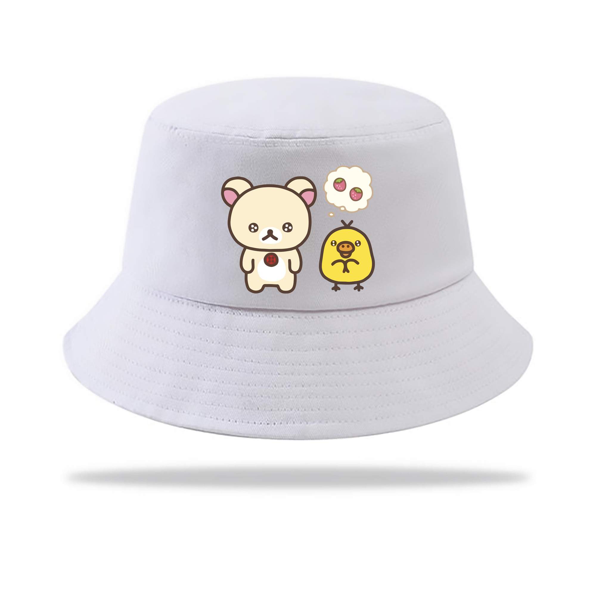 （画像用） リラックマ リラックマ キイロイトリ Rilakkuma Korilakkuma Kiiroitori アウトドア日除けバケットハット