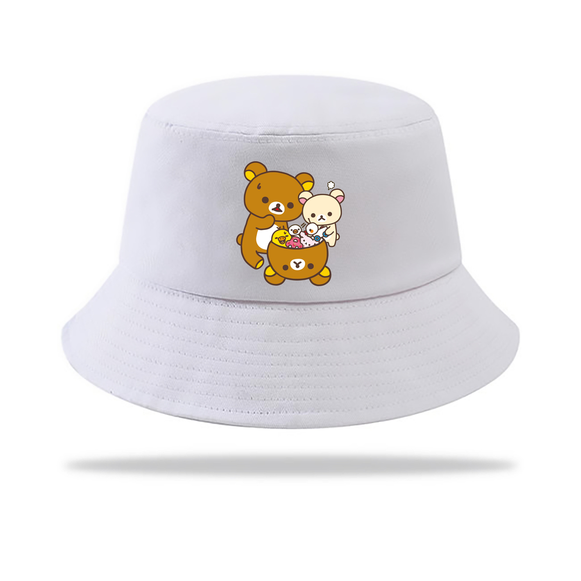 （画像用） リラックマ リラックマ キイロイトリ Rilakkuma Korilakkuma Kiiroitori アウトドア日除けバケットハット