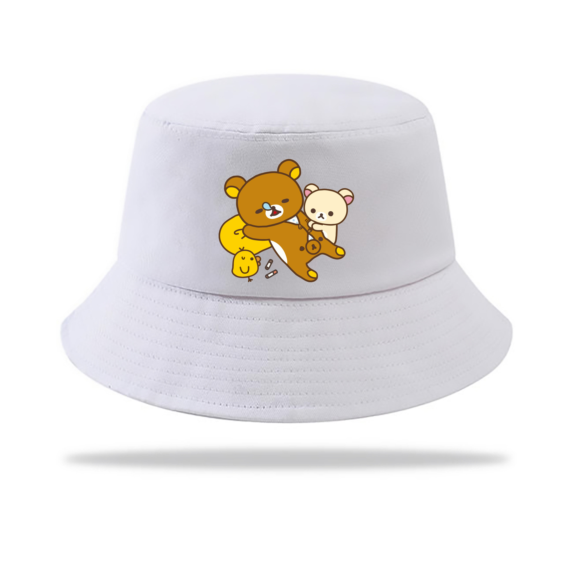 （画像用） リラックマ リラックマ キイロイトリ Rilakkuma Korilakkuma Kiiroitori アウトドア日除けバケットハット