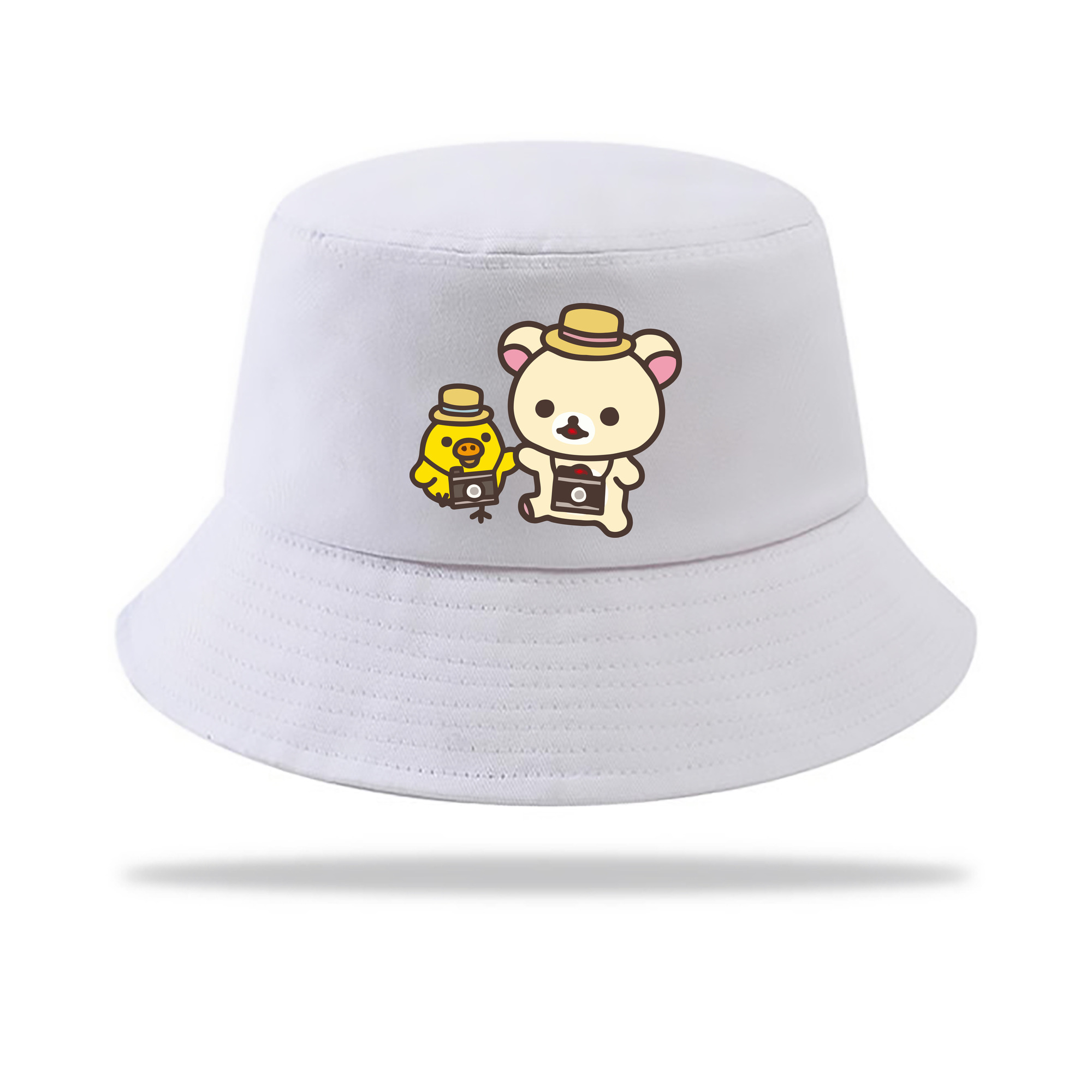 （画像用） リラックマ リラックマ キイロイトリ Rilakkuma Korilakkuma Kiiroitori アウトドア日除けバケットハット