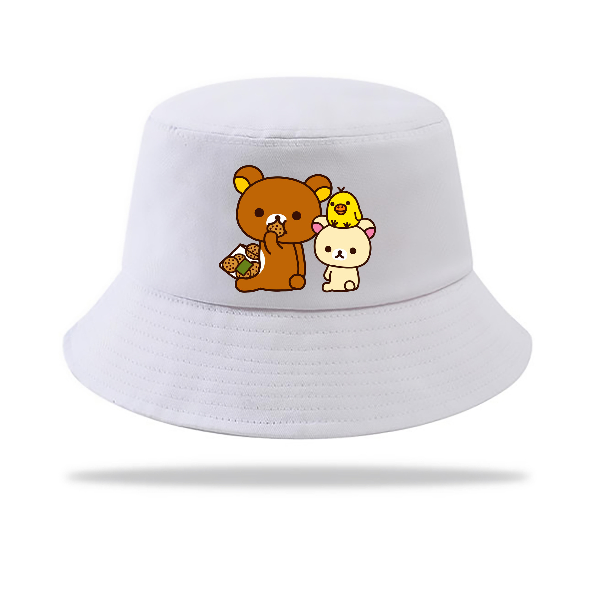 （画像用） リラックマ リラックマ キイロイトリ Rilakkuma Korilakkuma Kiiroitori アウトドア日除けバケットハット
