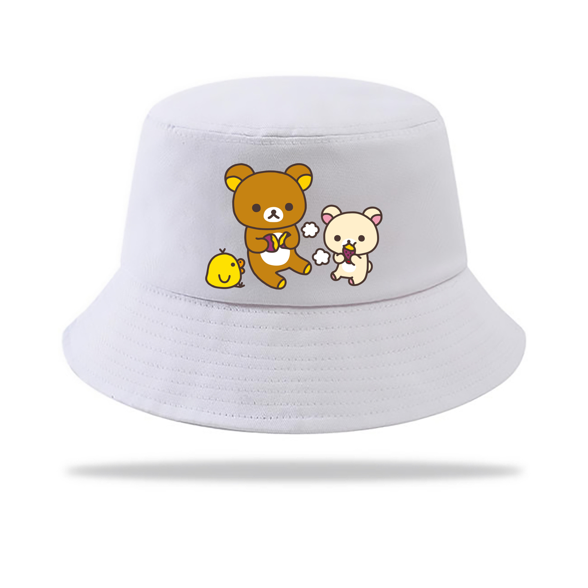 （画像用） リラックマ リラックマ キイロイトリ Rilakkuma Korilakkuma Kiiroitori アウトドア日除けバケットハット