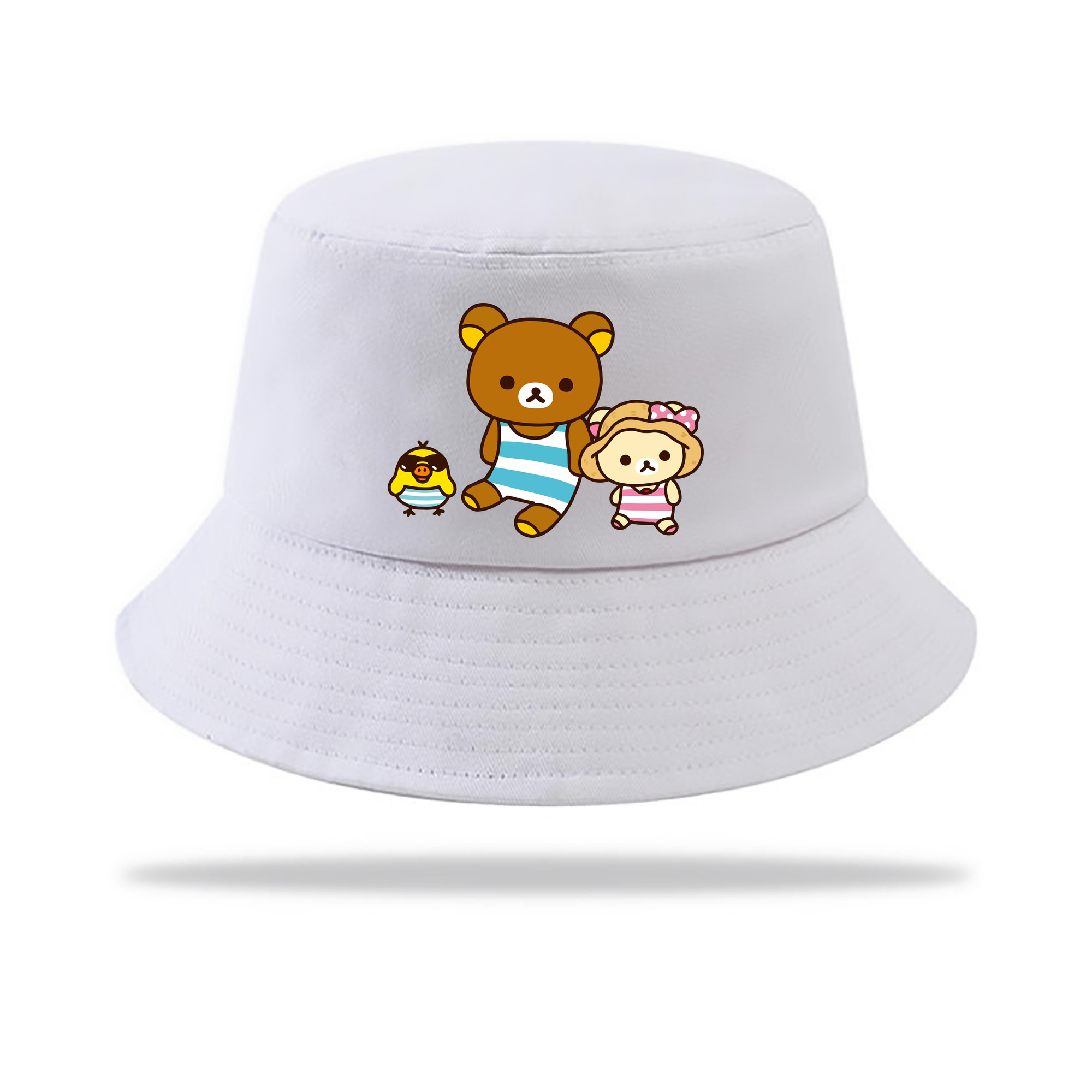 （画像用） リラックマ リラックマ キイロイトリ Rilakkuma Korilakkuma Kiiroitori アウトドア日除けバケットハット