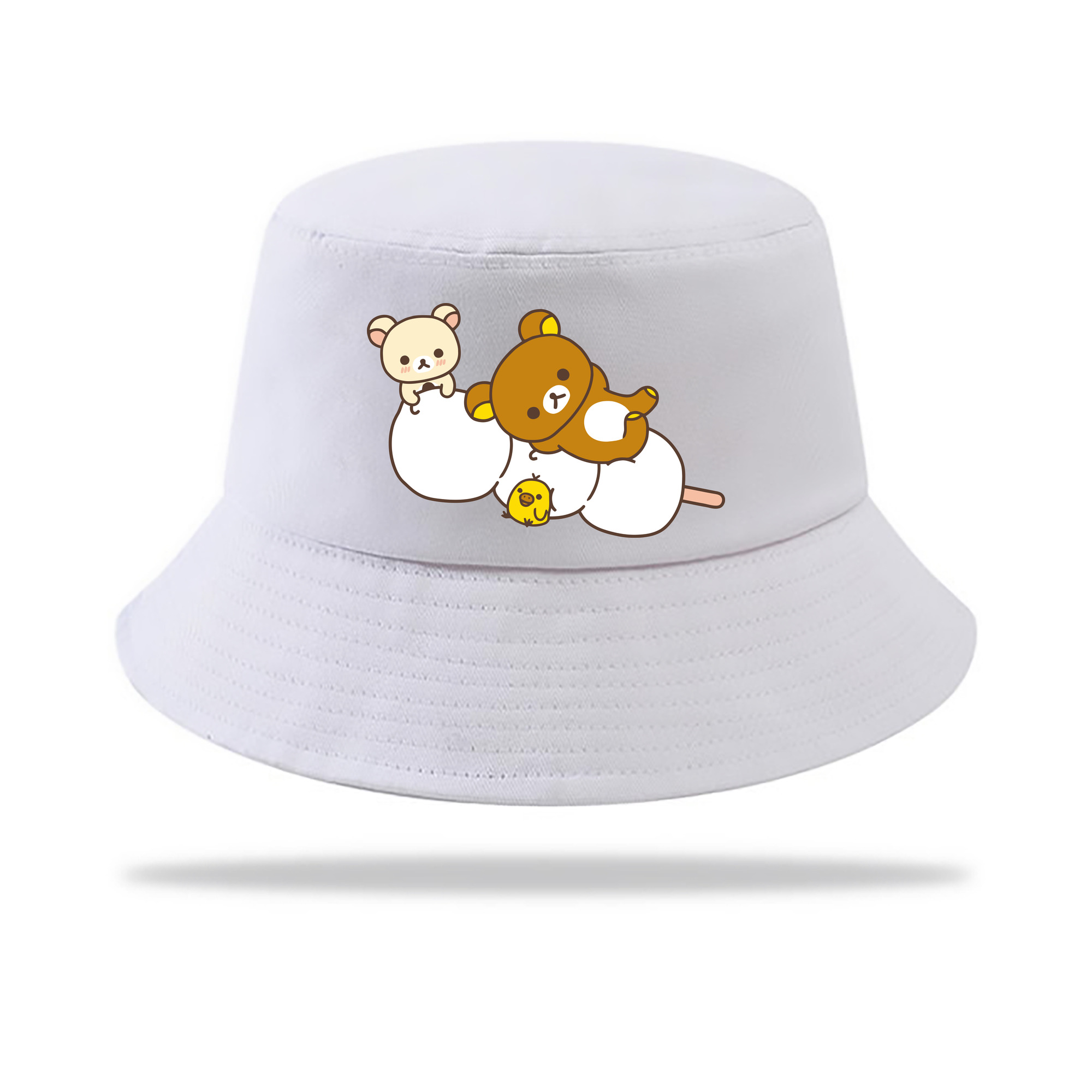 （画像用） リラックマ リラックマ キイロイトリ Rilakkuma Korilakkuma Kiiroitori アウトドア日除けバケットハット
