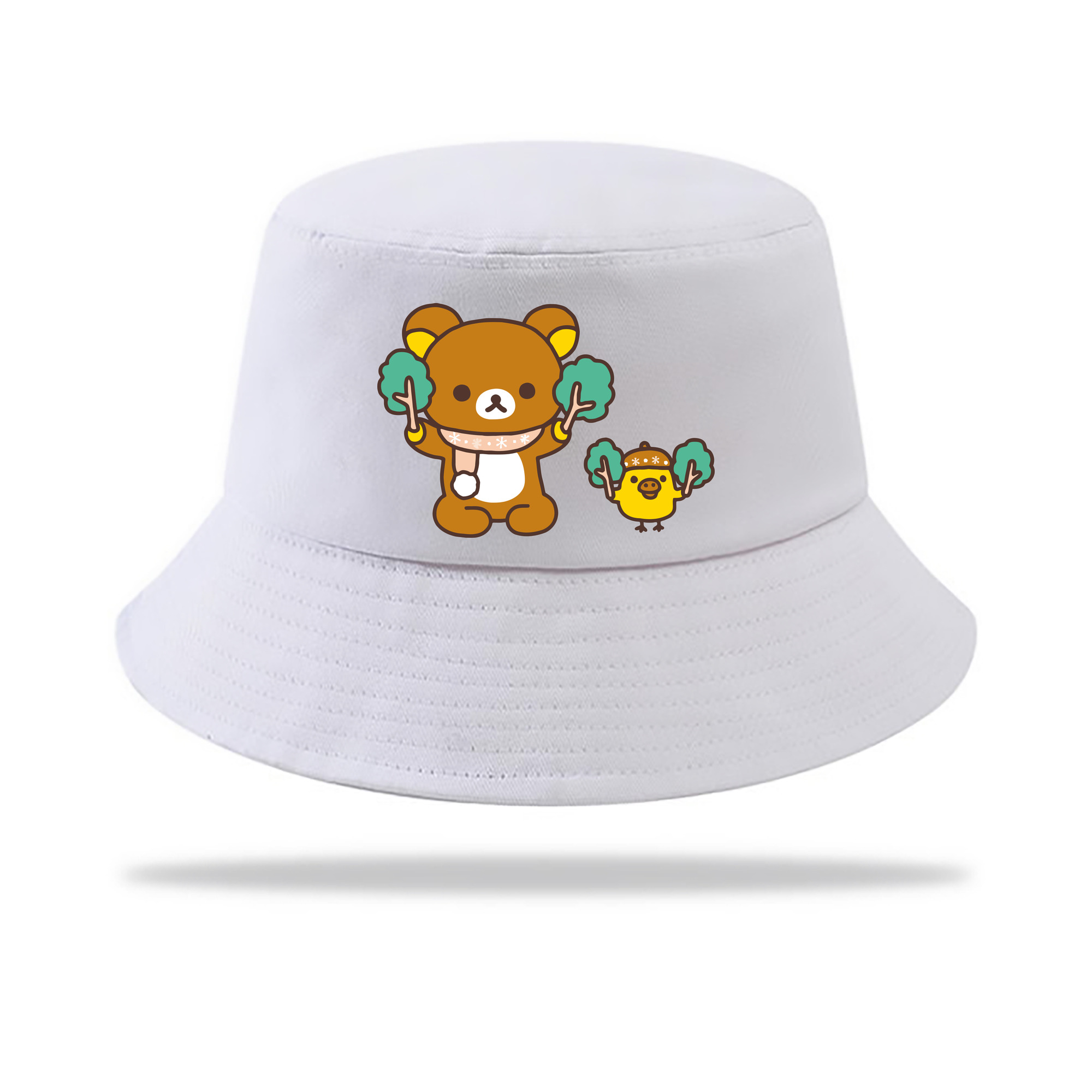 （画像用） リラックマ リラックマ キイロイトリ Rilakkuma Korilakkuma Kiiroitori アウトドア日除けバケットハット