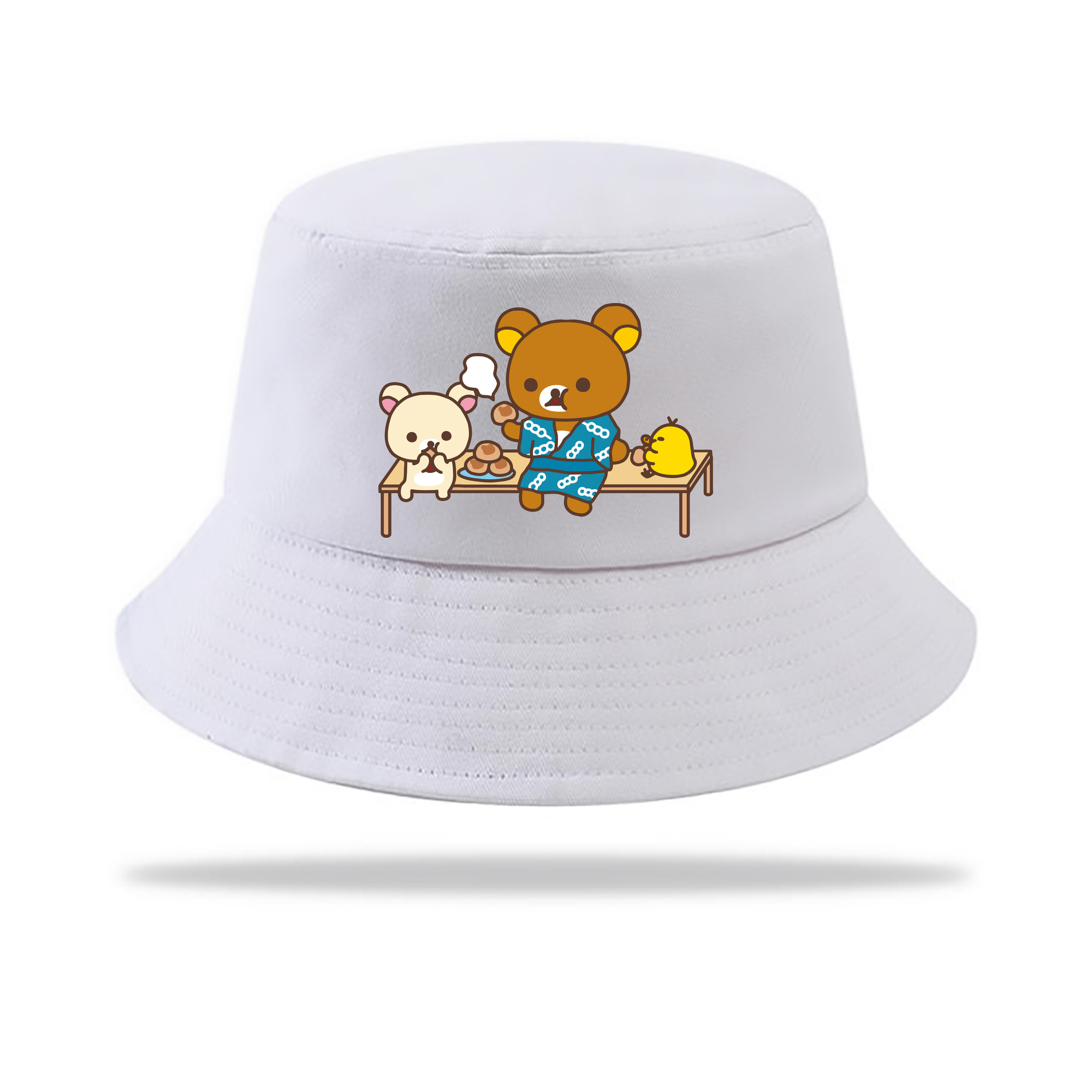 （画像用） リラックマ リラックマ キイロイトリ Rilakkuma Korilakkuma Kiiroitori アウトドア日除けバケットハット