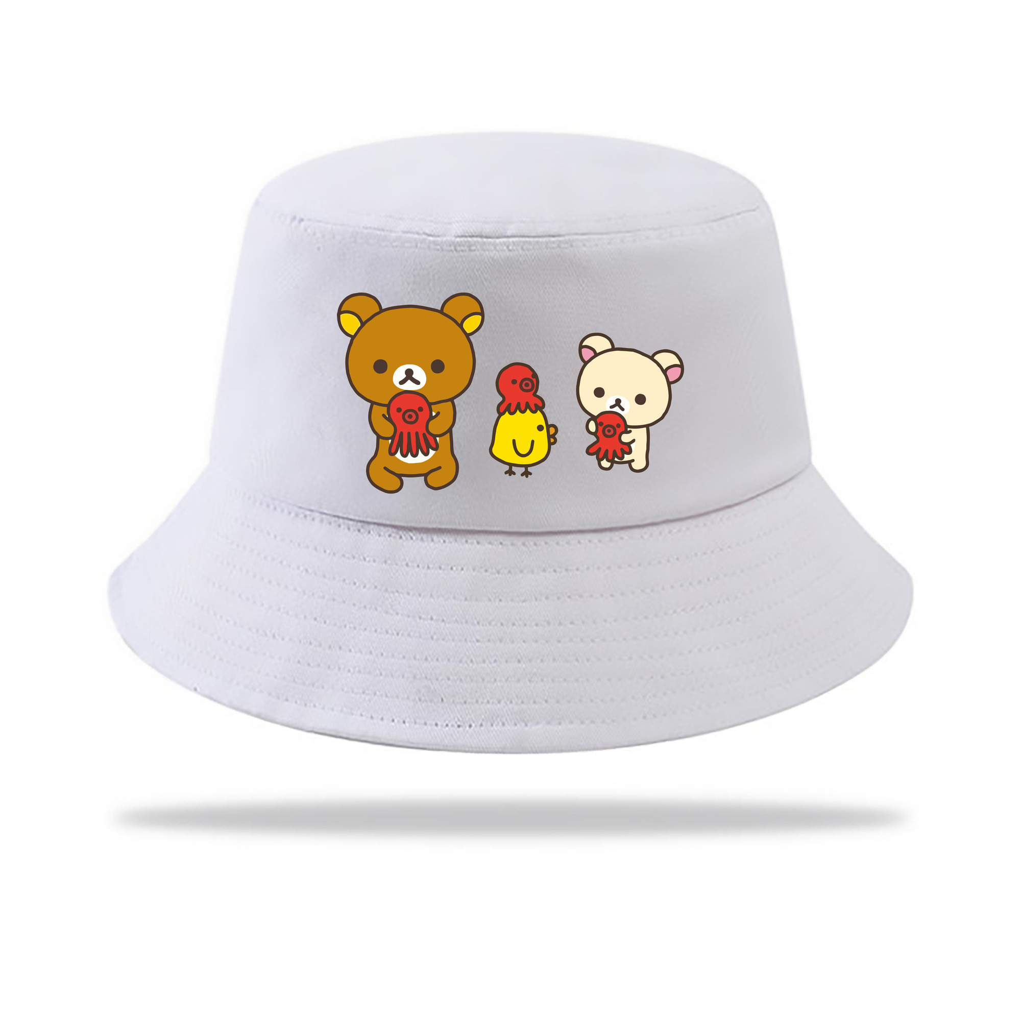 （画像用） リラックマ リラックマ キイロイトリ Rilakkuma Korilakkuma Kiiroitori アウトドア日除けバケットハット