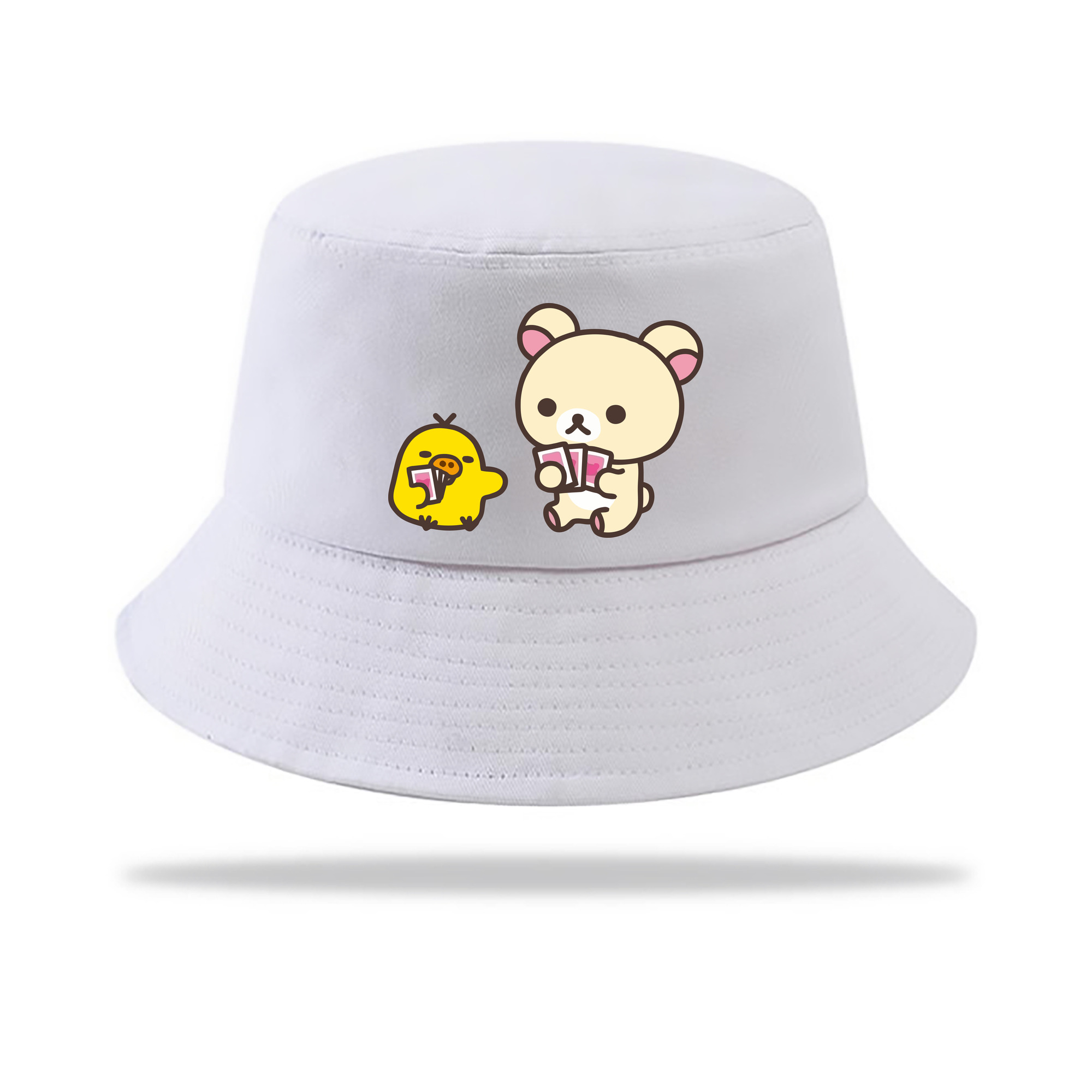 （画像用） リラックマ リラックマ キイロイトリ Rilakkuma Korilakkuma Kiiroitori アウトドア日除けバケットハット
