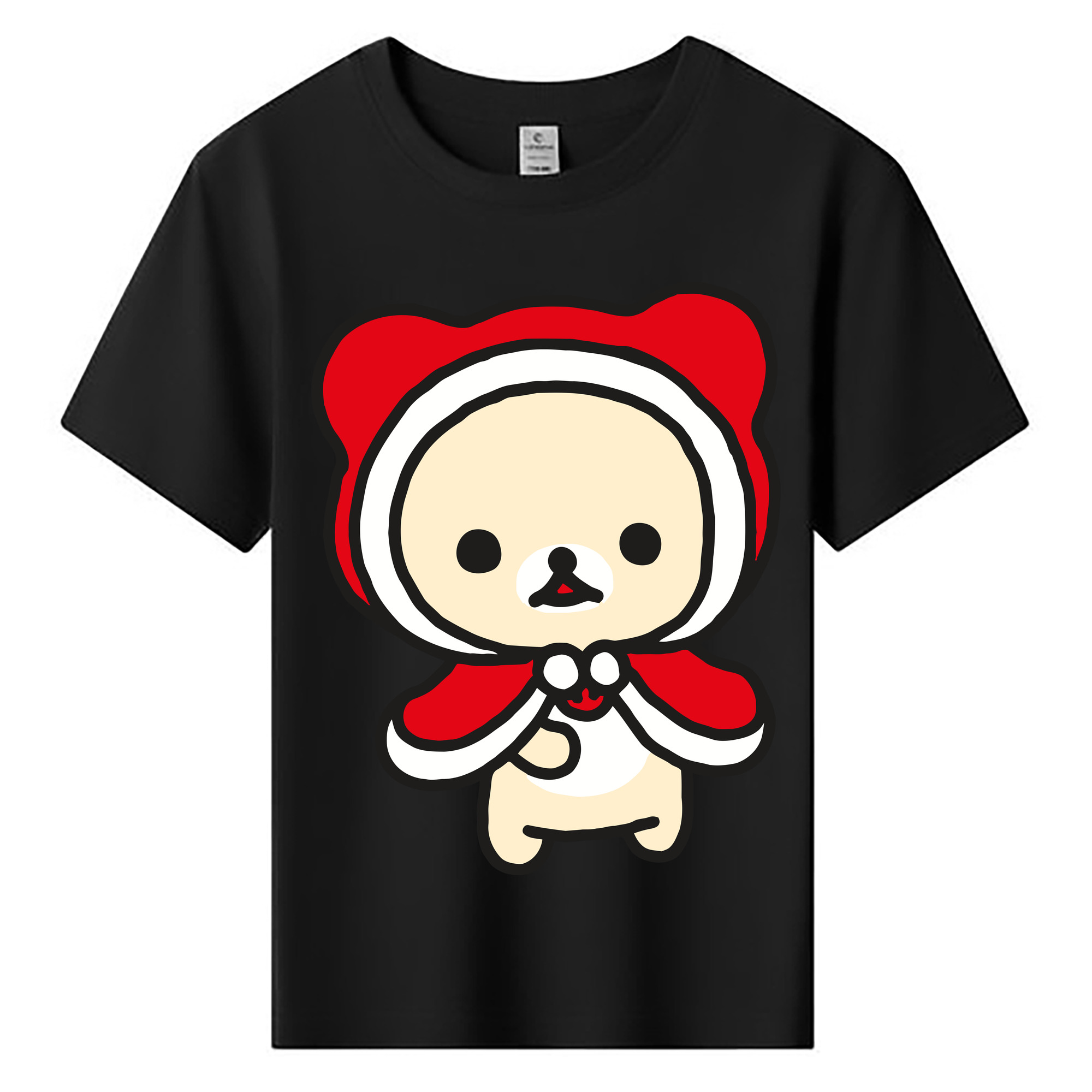 （画像用） リラックマ リラックマ キイロイトリ Rilakkuma Korilakkuma Kiiroitori 綿100％キッズTシャツ（フロントプリント）