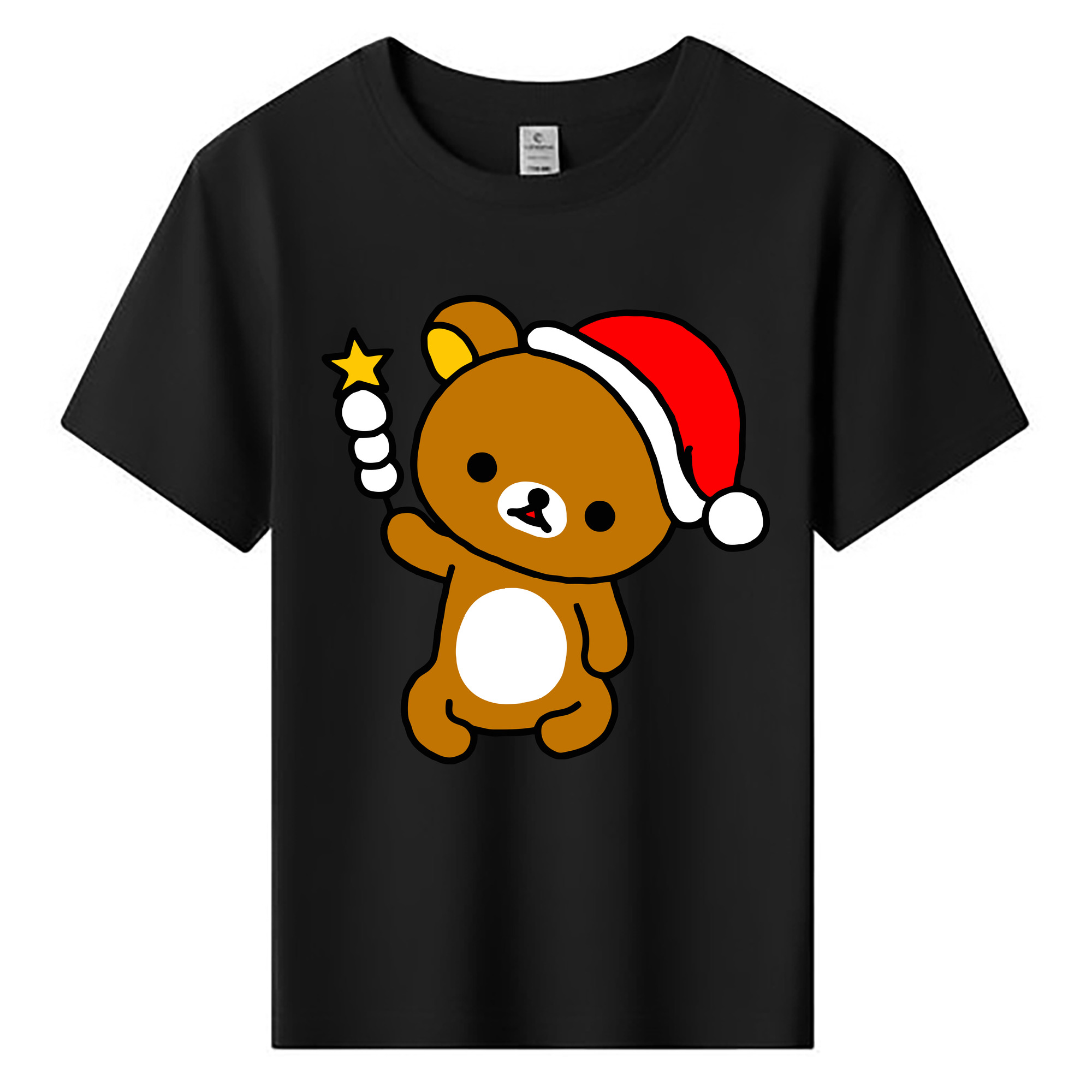 （画像用） リラックマ リラックマ キイロイトリ Rilakkuma Korilakkuma Kiiroitori 綿100％キッズTシャツ（フロントプリント）