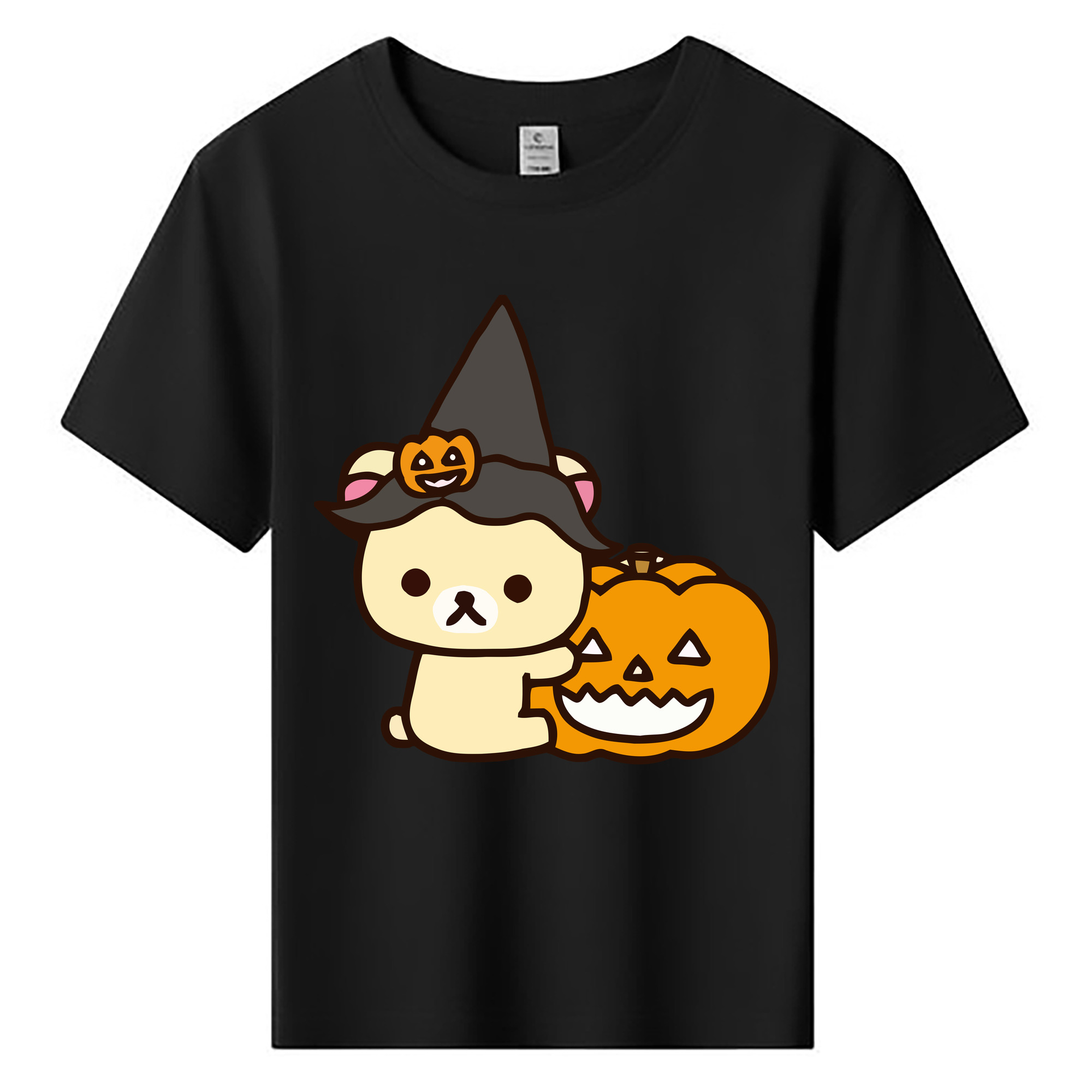（画像用） リラックマ リラックマ キイロイトリ Rilakkuma Korilakkuma Kiiroitori 綿100％キッズTシャツ（フロントプリント）