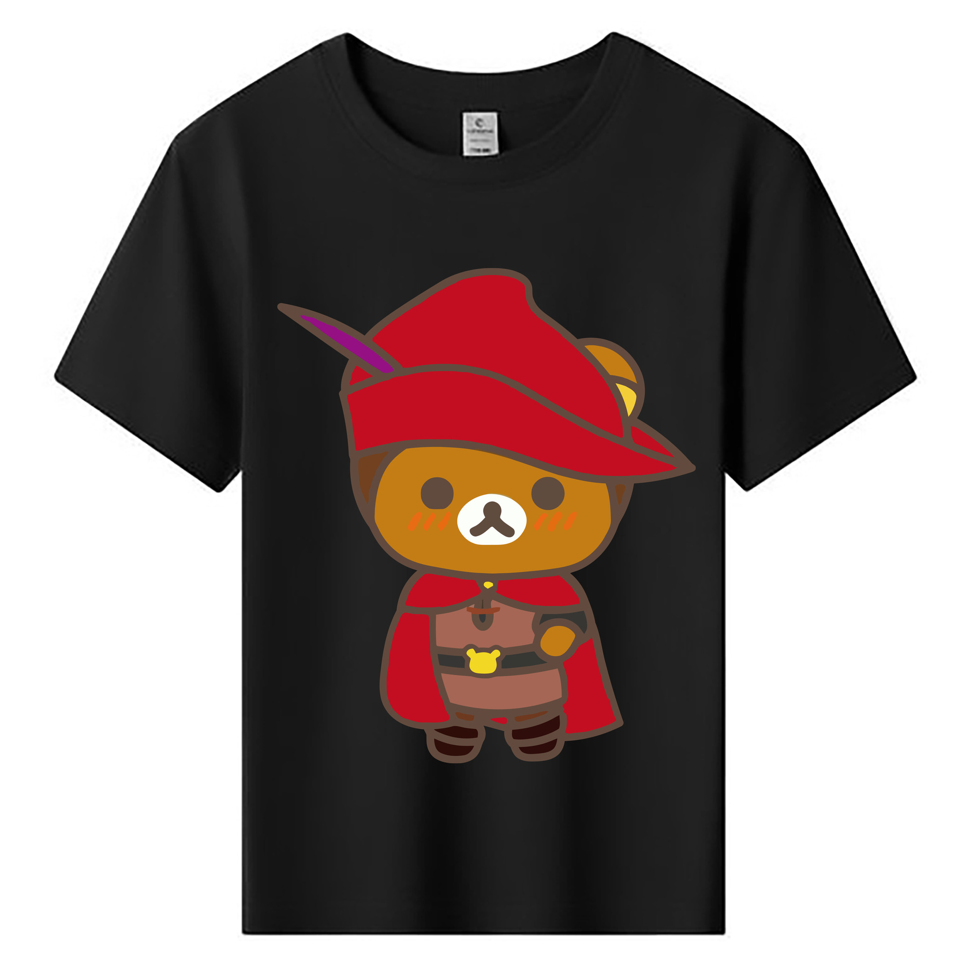 （画像用） リラックマ リラックマ キイロイトリ Rilakkuma Korilakkuma Kiiroitori 綿100％キッズTシャツ（フロントプリント）