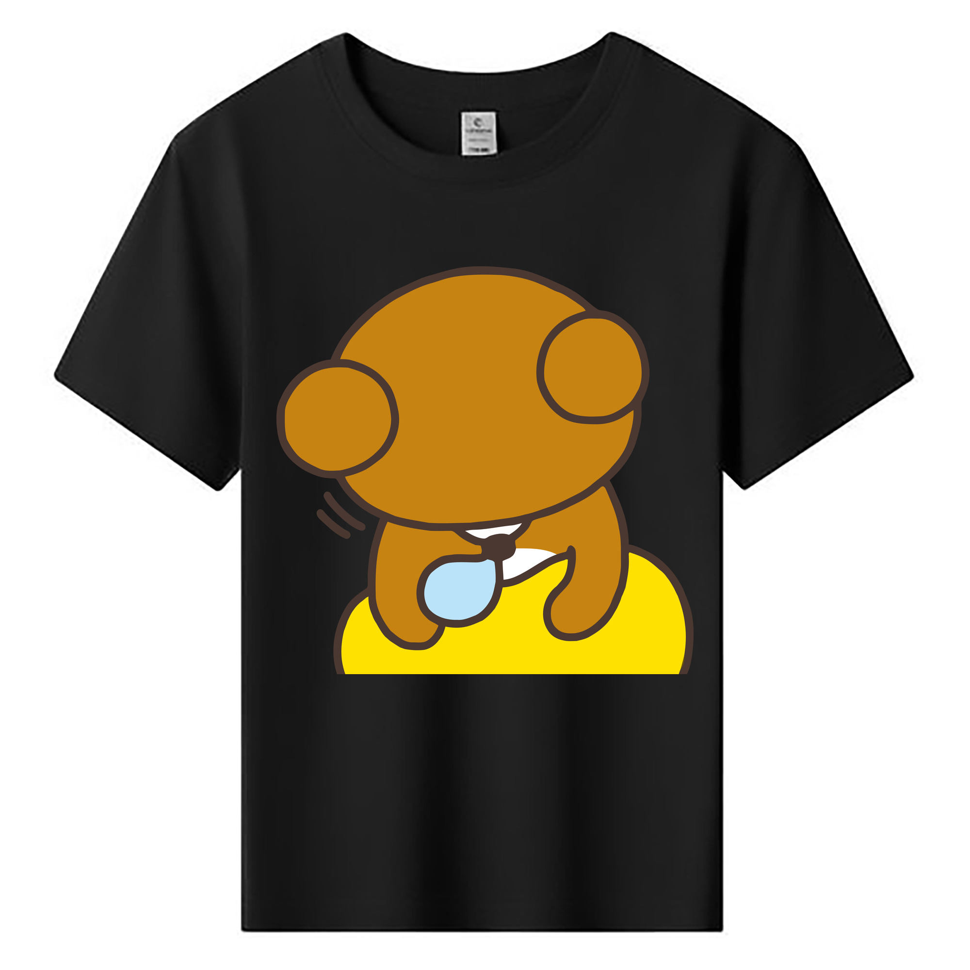 （画像用） リラックマ リラックマ キイロイトリ Rilakkuma Korilakkuma Kiiroitori 綿100％キッズTシャツ（フロントプリント）