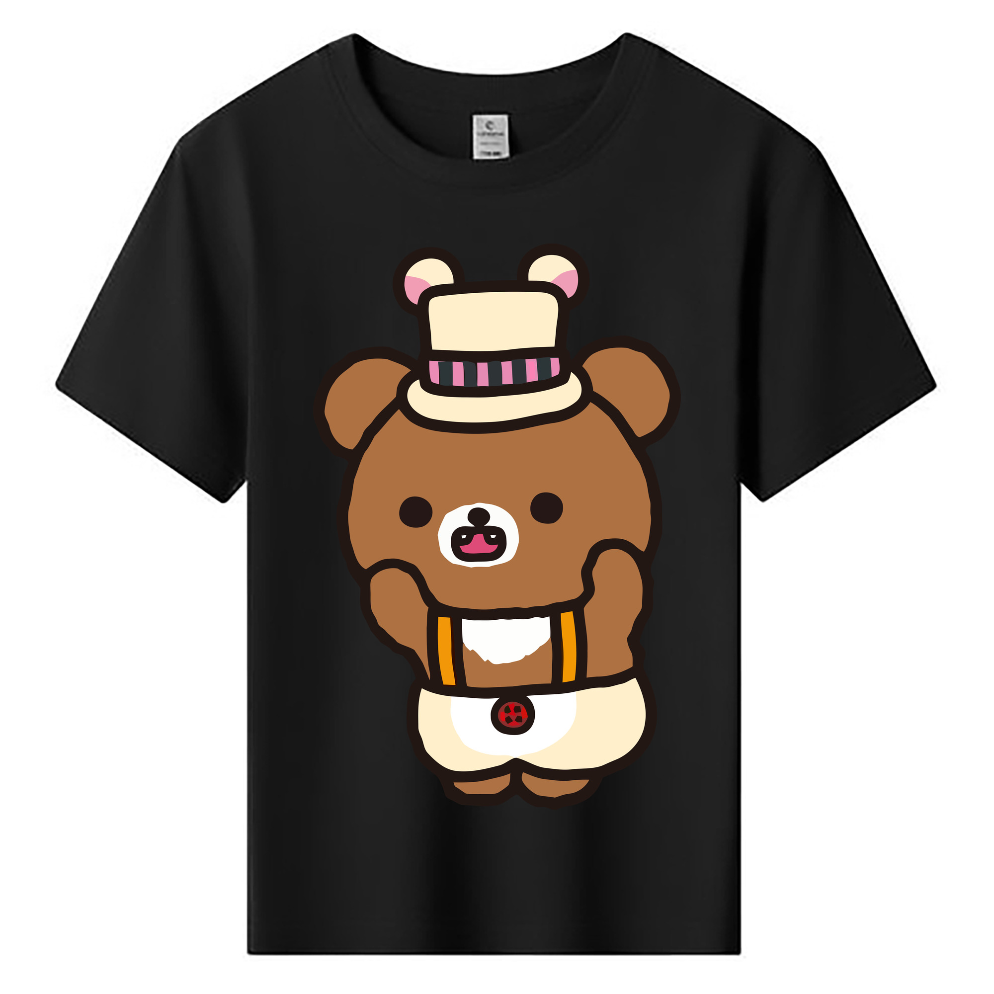 （画像用） リラックマ リラックマ キイロイトリ Rilakkuma Korilakkuma Kiiroitori 綿100％キッズTシャツ（フロントプリント）