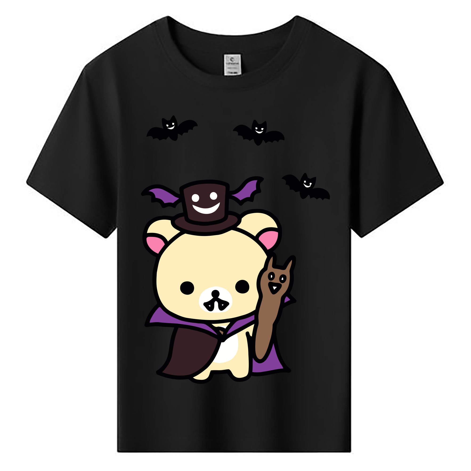 （画像用） リラックマ リラックマ キイロイトリ Rilakkuma Korilakkuma Kiiroitori 綿100％キッズTシャツ（フロントプリント）