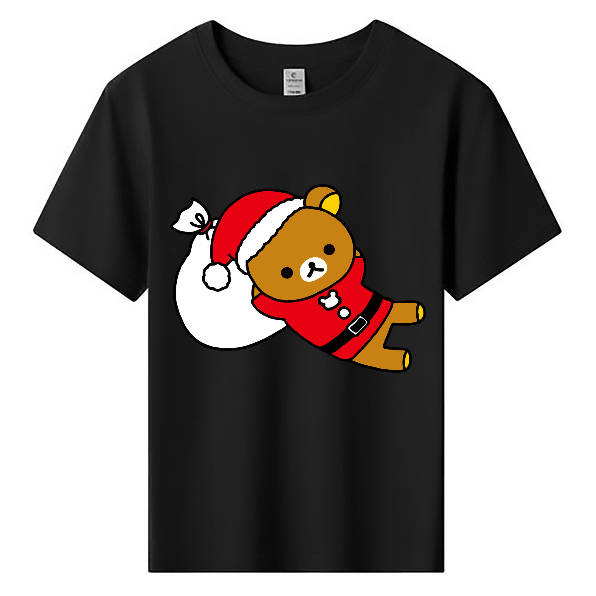 （画像用） リラックマ リラックマ キイロイトリ Rilakkuma Korilakkuma Kiiroitori 綿100％キッズTシャツ（フロントプリント）