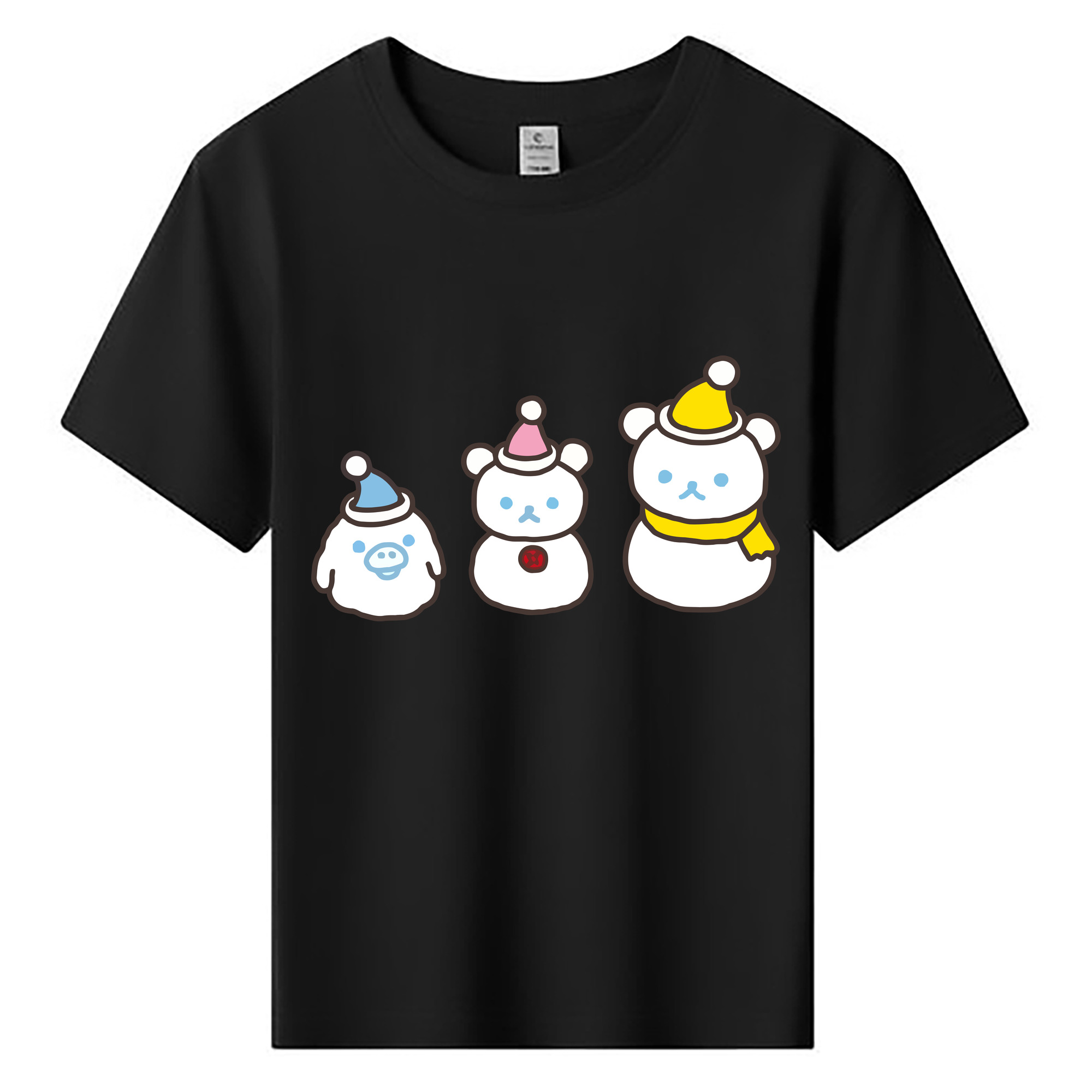 （画像用） リラックマ リラックマ キイロイトリ Rilakkuma Korilakkuma Kiiroitori 綿100％キッズTシャツ（フロントプリント）