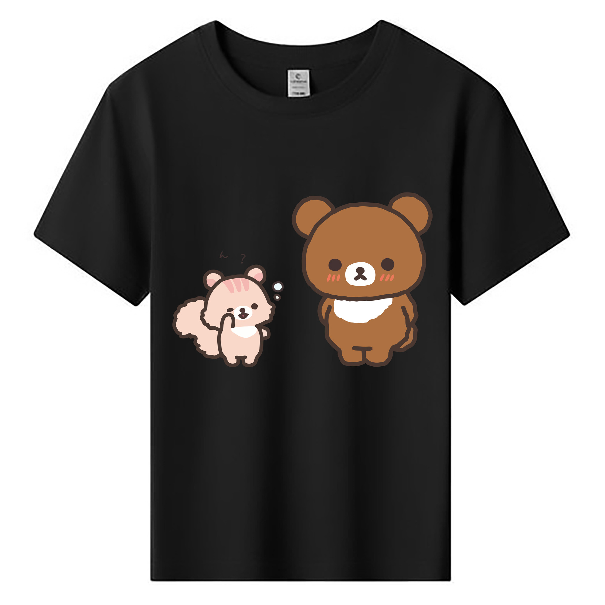 （画像用） リラックマ リラックマ キイロイトリ Rilakkuma Korilakkuma Kiiroitori 綿100％キッズTシャツ（フロントプリント）