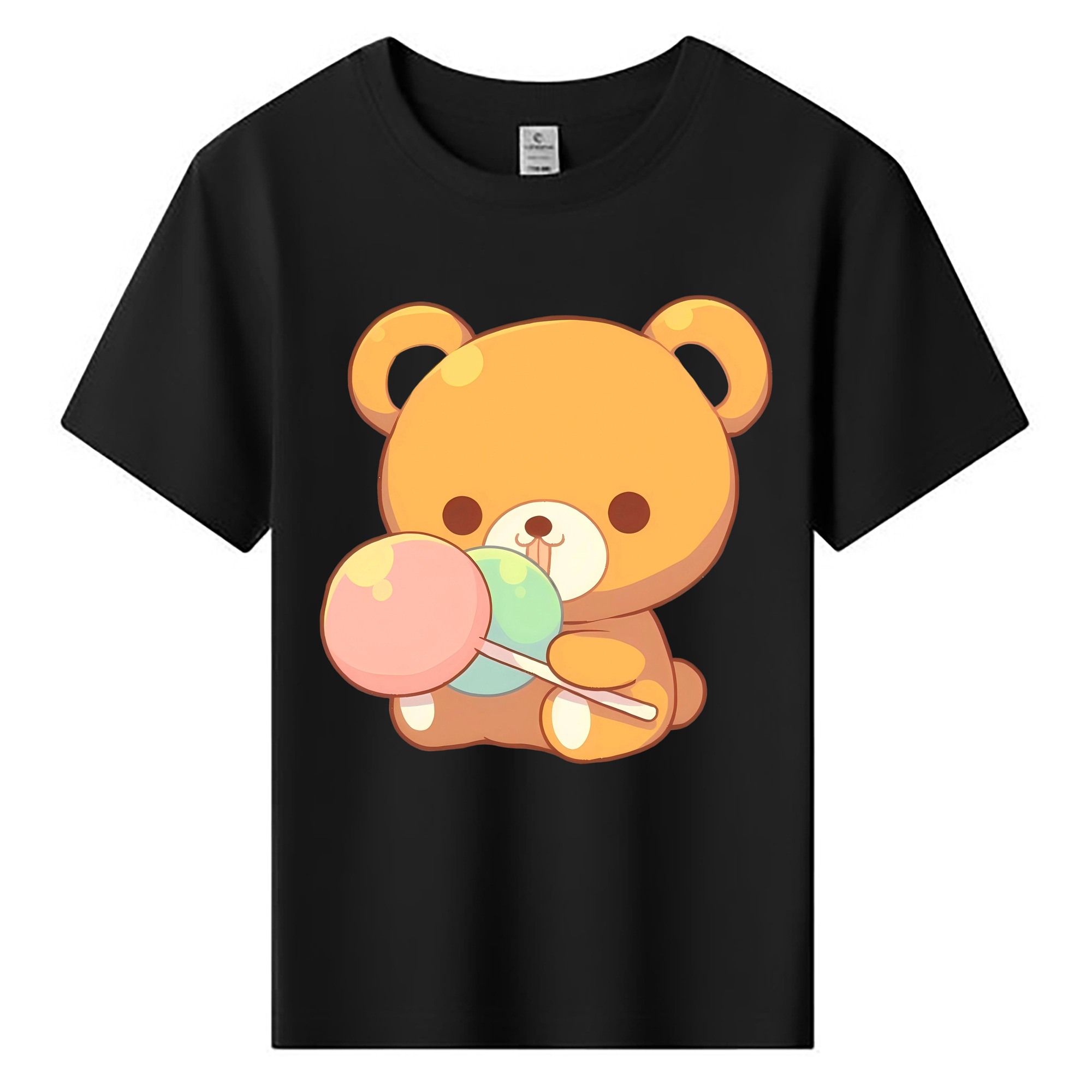 （画像用） リラックマ リラックマ キイロイトリ Rilakkuma Korilakkuma Kiiroitori 綿100％キッズTシャツ（フロントプリント）