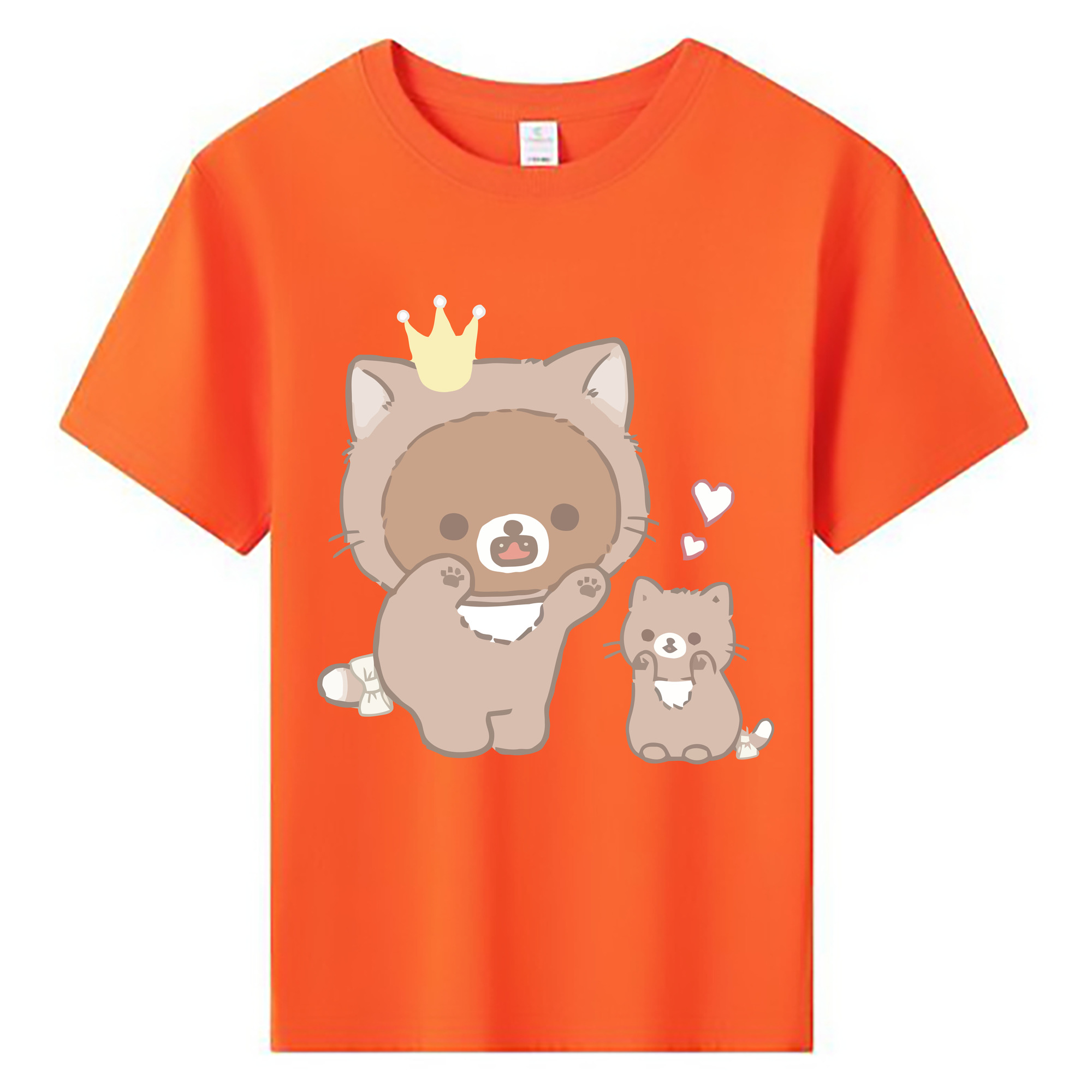 （画像用） リラックマ リラックマ キイロイトリ Rilakkuma Korilakkuma Kiiroitori 綿100％キッズTシャツ（フロントプリント）