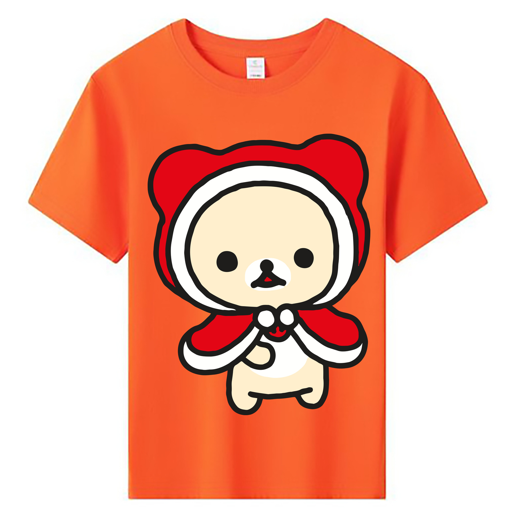 （画像用） リラックマ リラックマ キイロイトリ Rilakkuma Korilakkuma Kiiroitori 綿100％キッズTシャツ（フロントプリント）