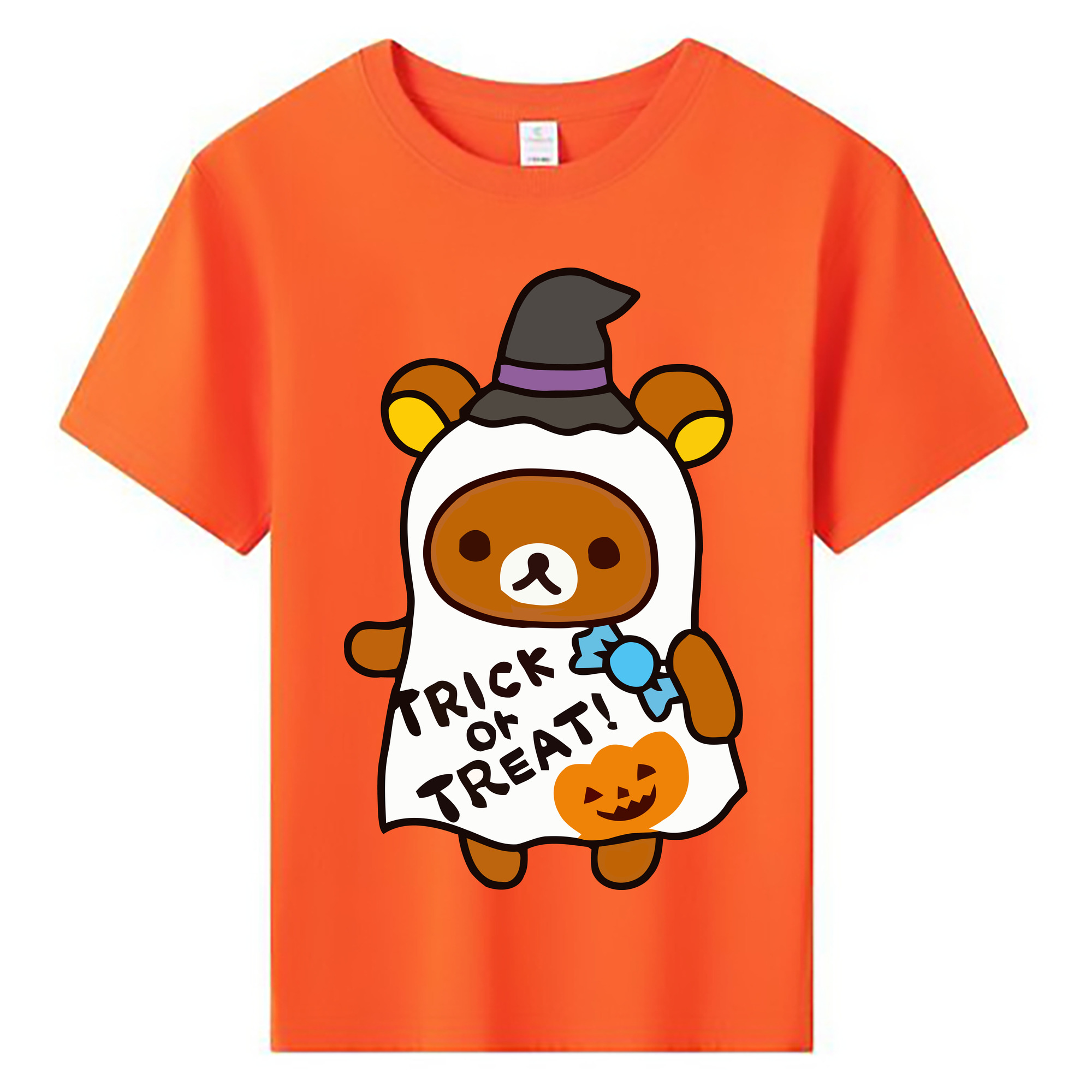 （画像用） リラックマ リラックマ キイロイトリ Rilakkuma Korilakkuma Kiiroitori 綿100％キッズTシャツ（フロントプリント）