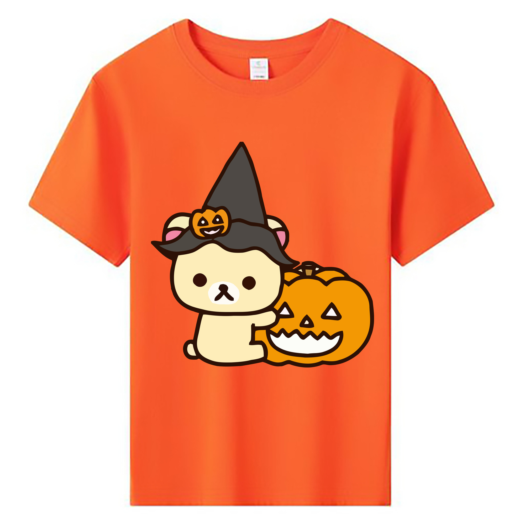 （画像用） リラックマ リラックマ キイロイトリ Rilakkuma Korilakkuma Kiiroitori 綿100％キッズTシャツ（フロントプリント）
