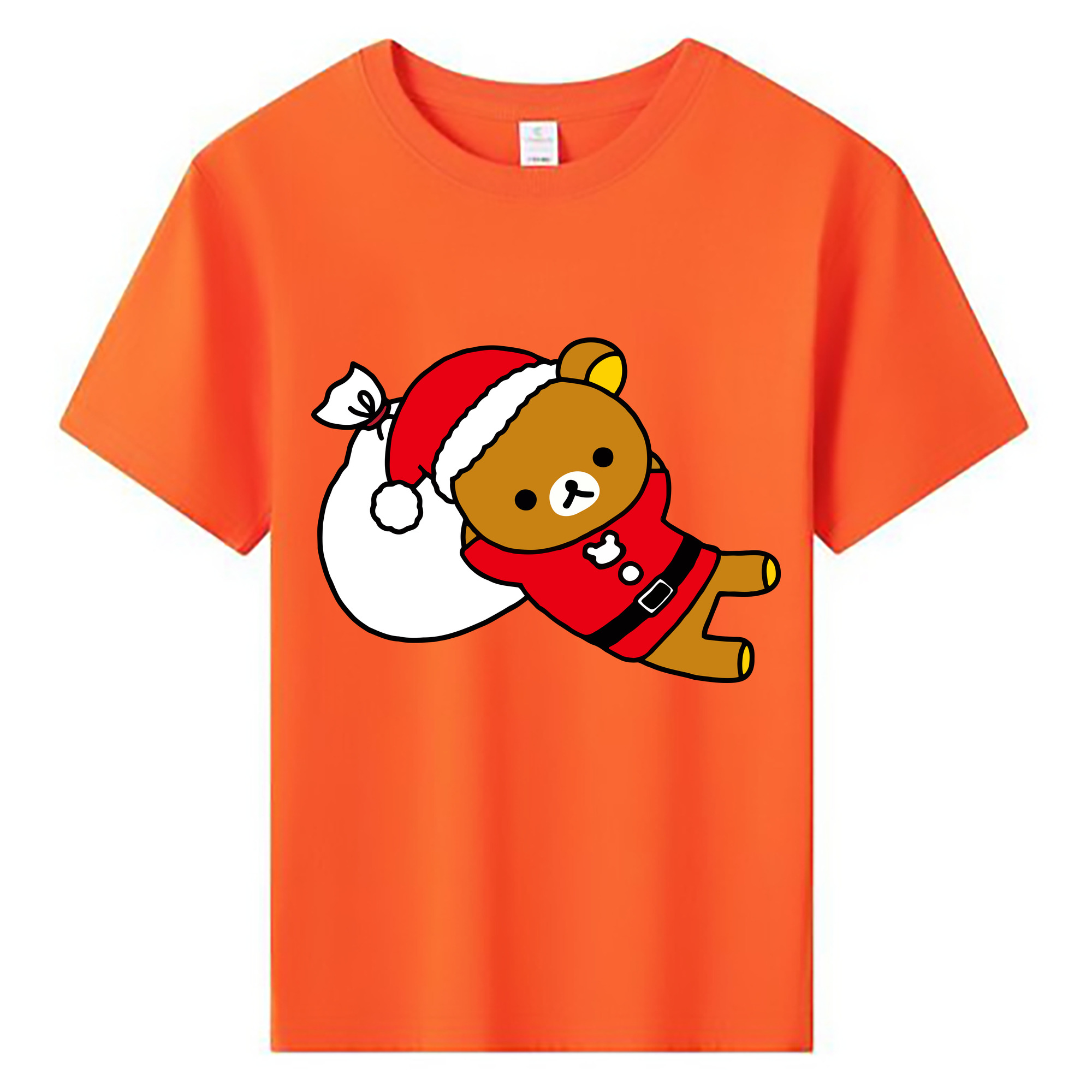 （画像用） リラックマ リラックマ キイロイトリ Rilakkuma Korilakkuma Kiiroitori 綿100％キッズTシャツ（フロントプリント）