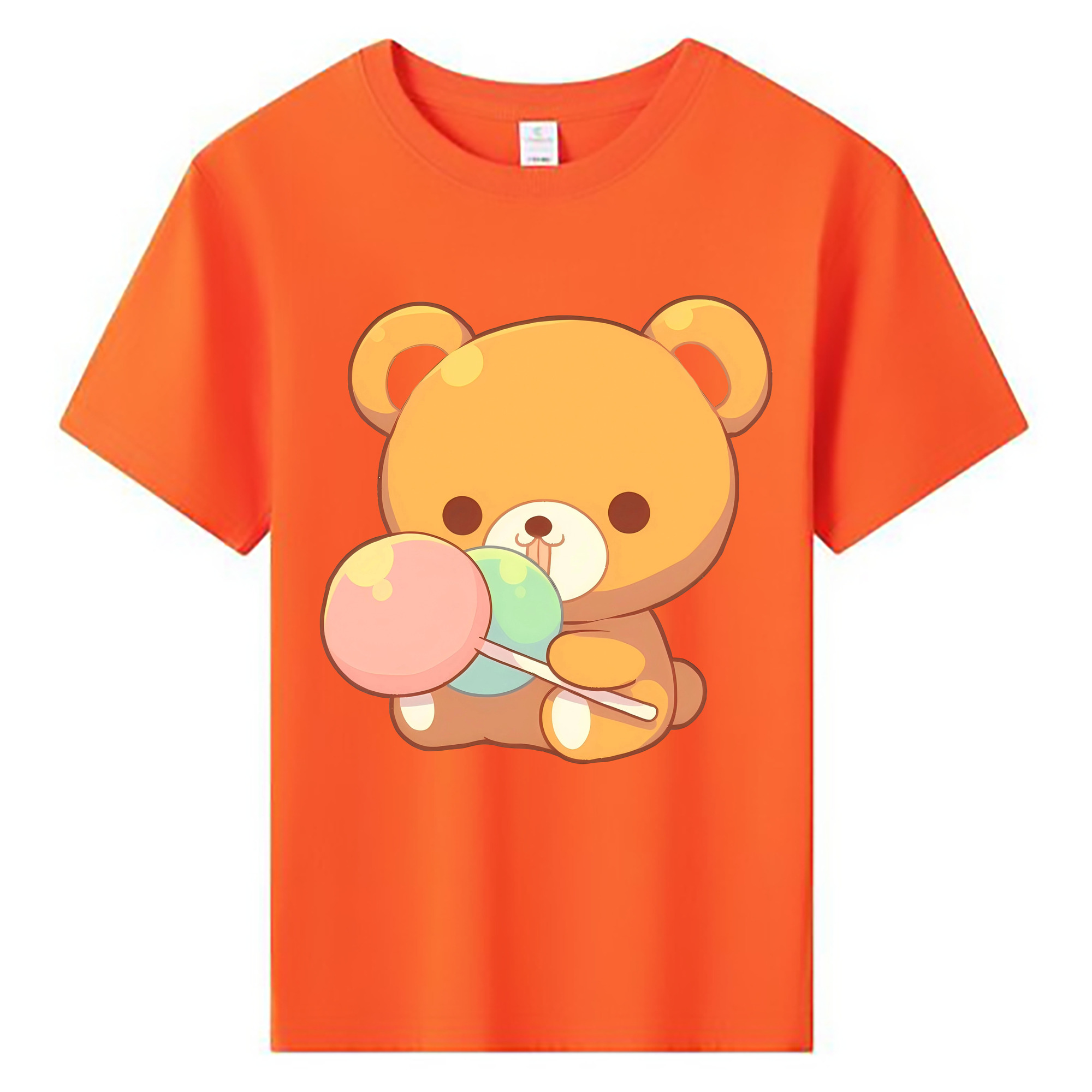 （画像用） リラックマ リラックマ キイロイトリ Rilakkuma Korilakkuma Kiiroitori 綿100％キッズTシャツ（フロントプリント）