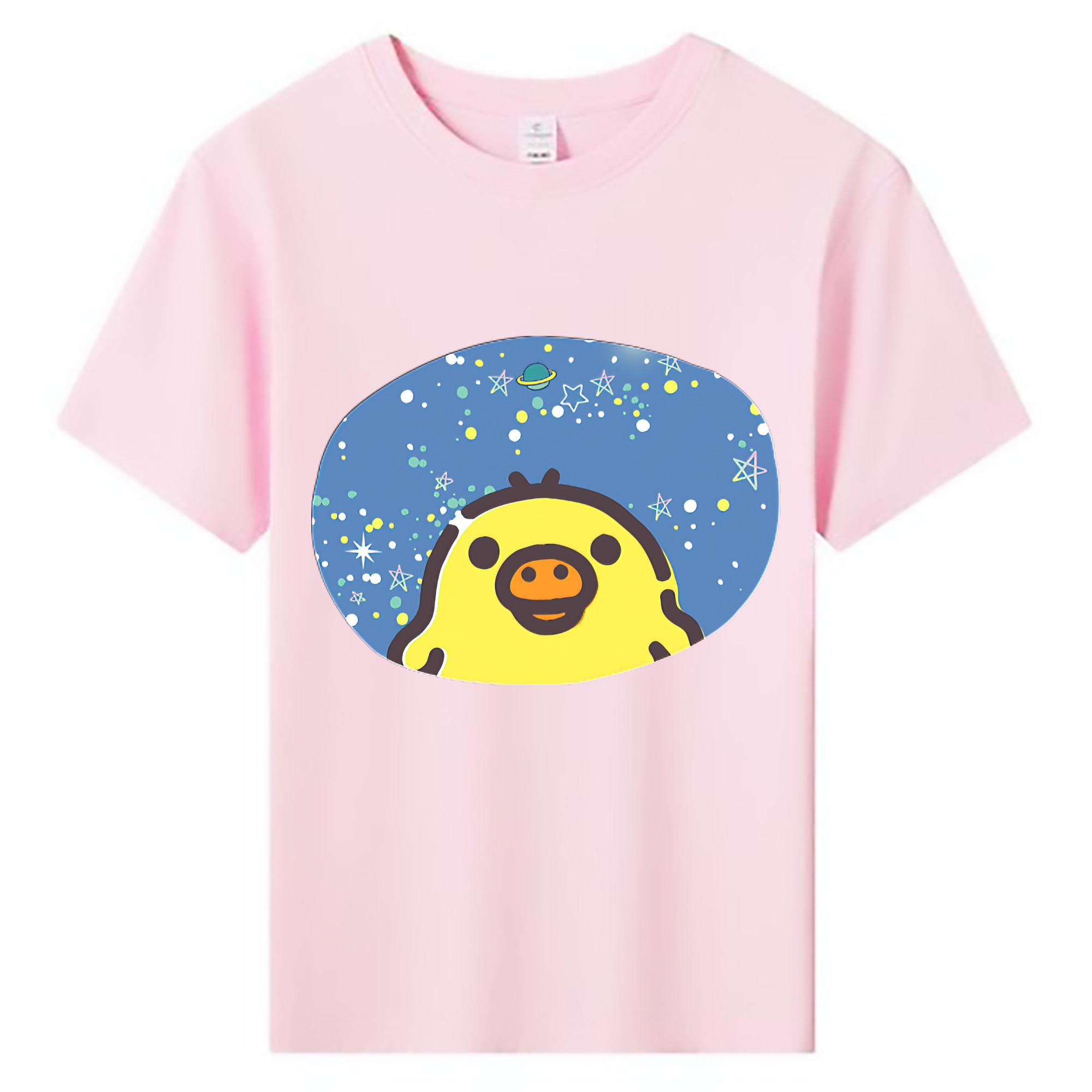（画像用） リラックマ リラックマ キイロイトリ Rilakkuma Korilakkuma Kiiroitori 綿100％キッズTシャツ（フロントプリント）