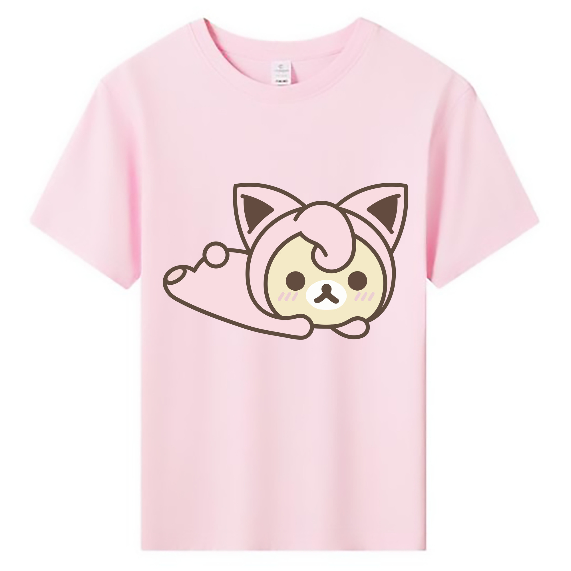 （画像用） リラックマ リラックマ キイロイトリ Rilakkuma Korilakkuma Kiiroitori 綿100％キッズTシャツ（フロントプリント）