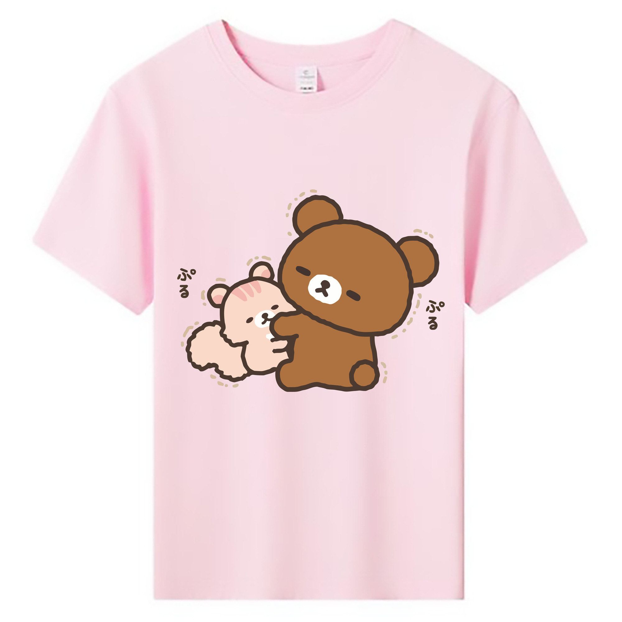 （画像用） リラックマ リラックマ キイロイトリ Rilakkuma Korilakkuma Kiiroitori 綿100％キッズTシャツ（フロントプリント）