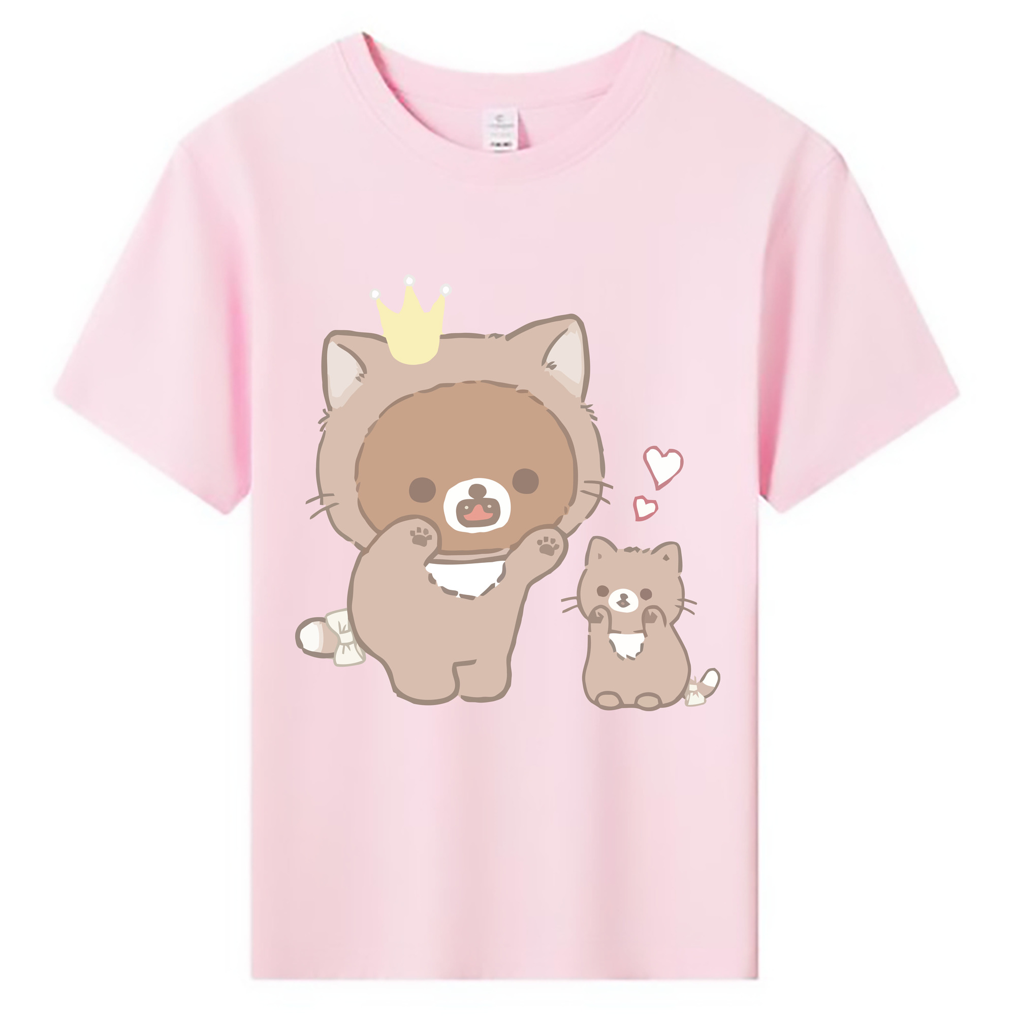 （画像用） リラックマ リラックマ キイロイトリ Rilakkuma Korilakkuma Kiiroitori 綿100％キッズTシャツ（フロントプリント）