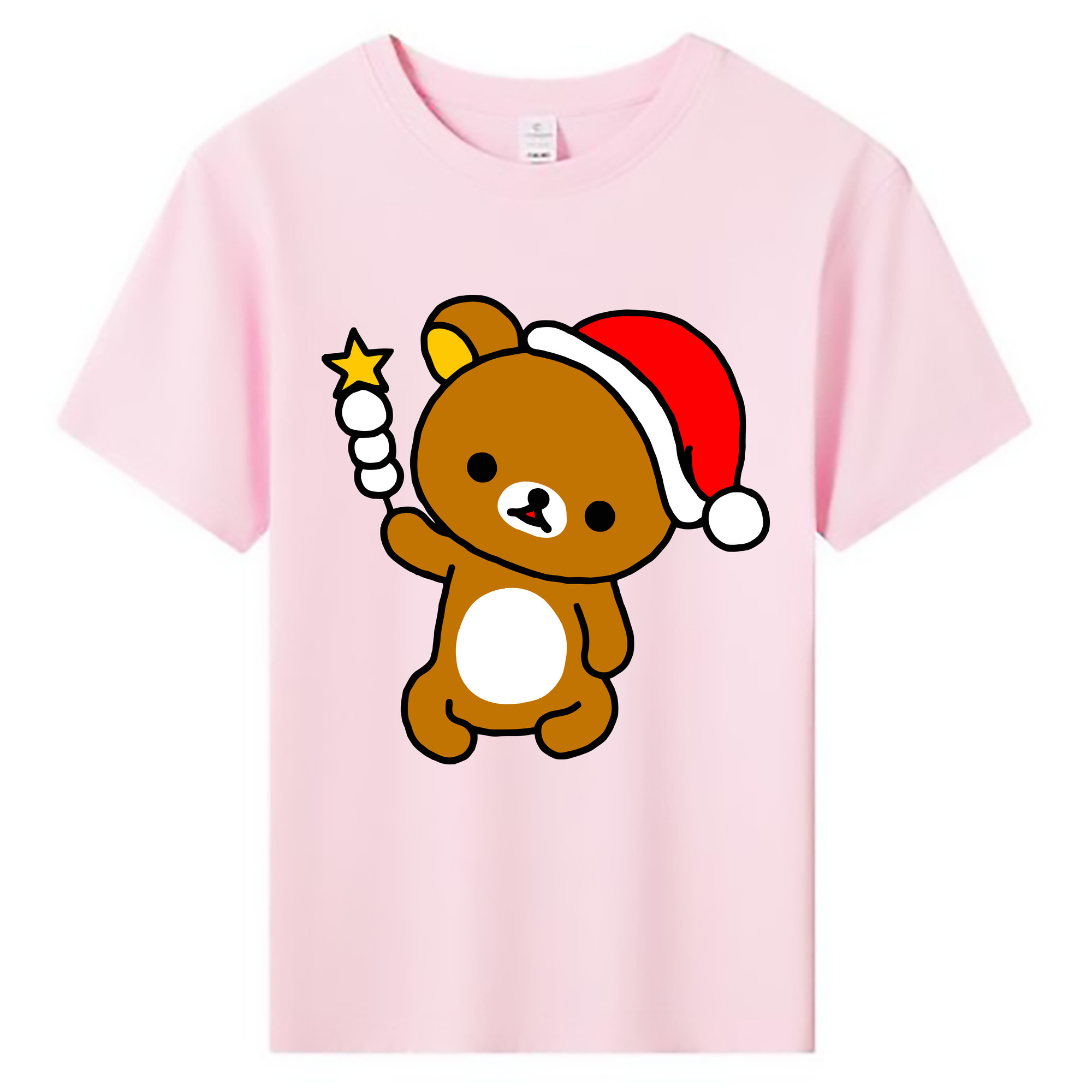 （画像用） リラックマ リラックマ キイロイトリ Rilakkuma Korilakkuma Kiiroitori 綿100％キッズTシャツ（フロントプリント）